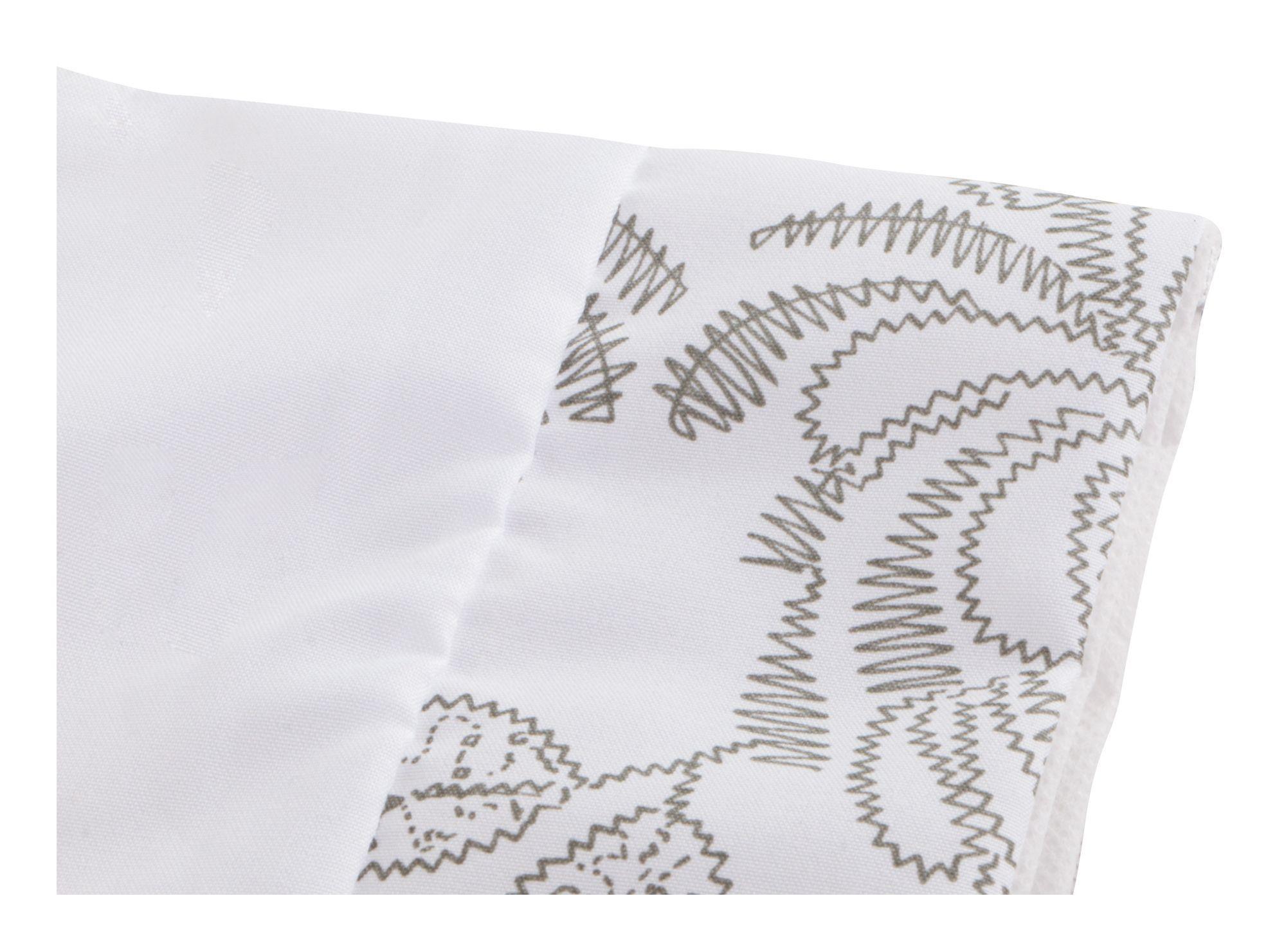 Set baño 3 piezas flor gris blanco Cotidiana-3