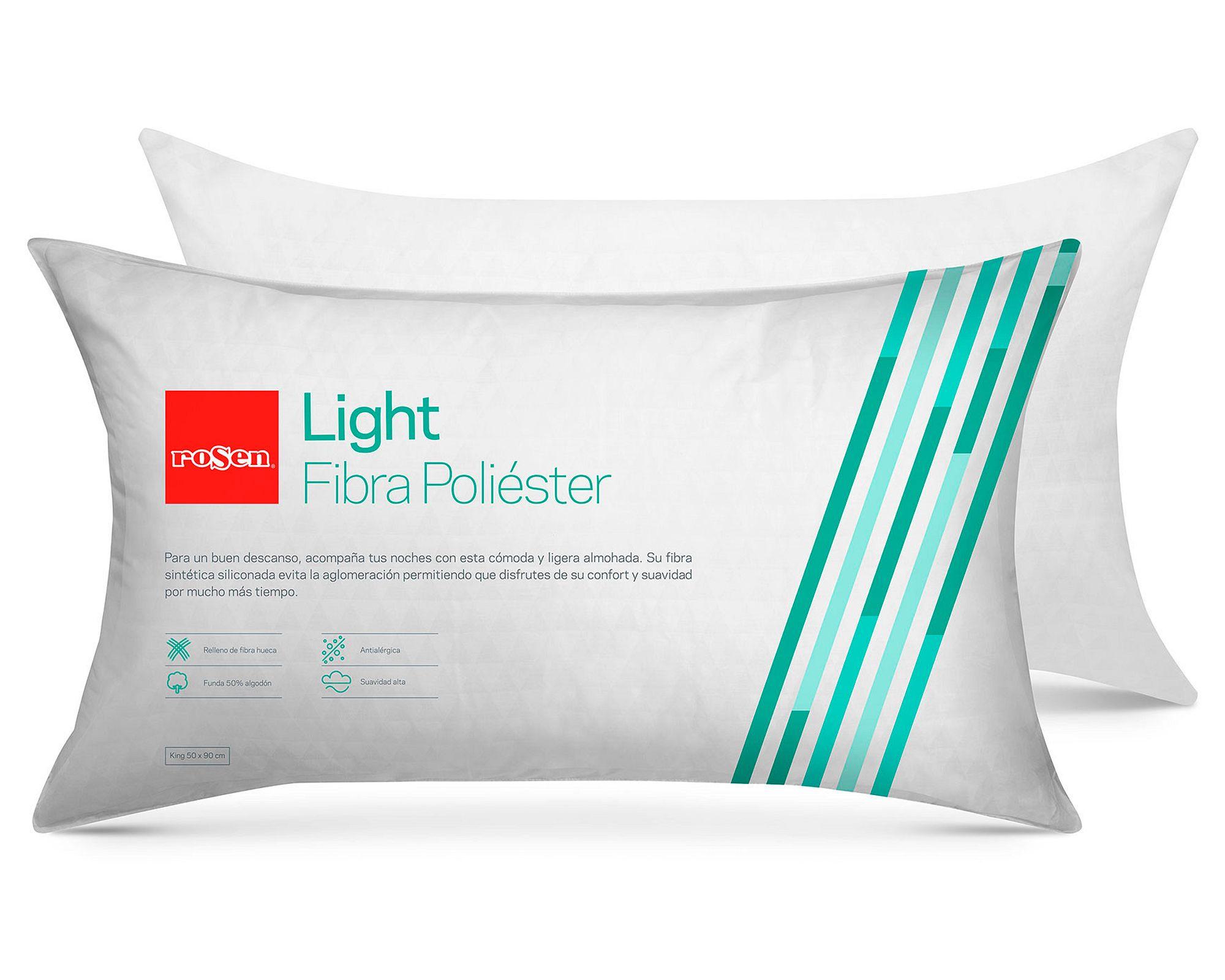 Almohada 50x90 cm Soft Light blanco Rosen-6