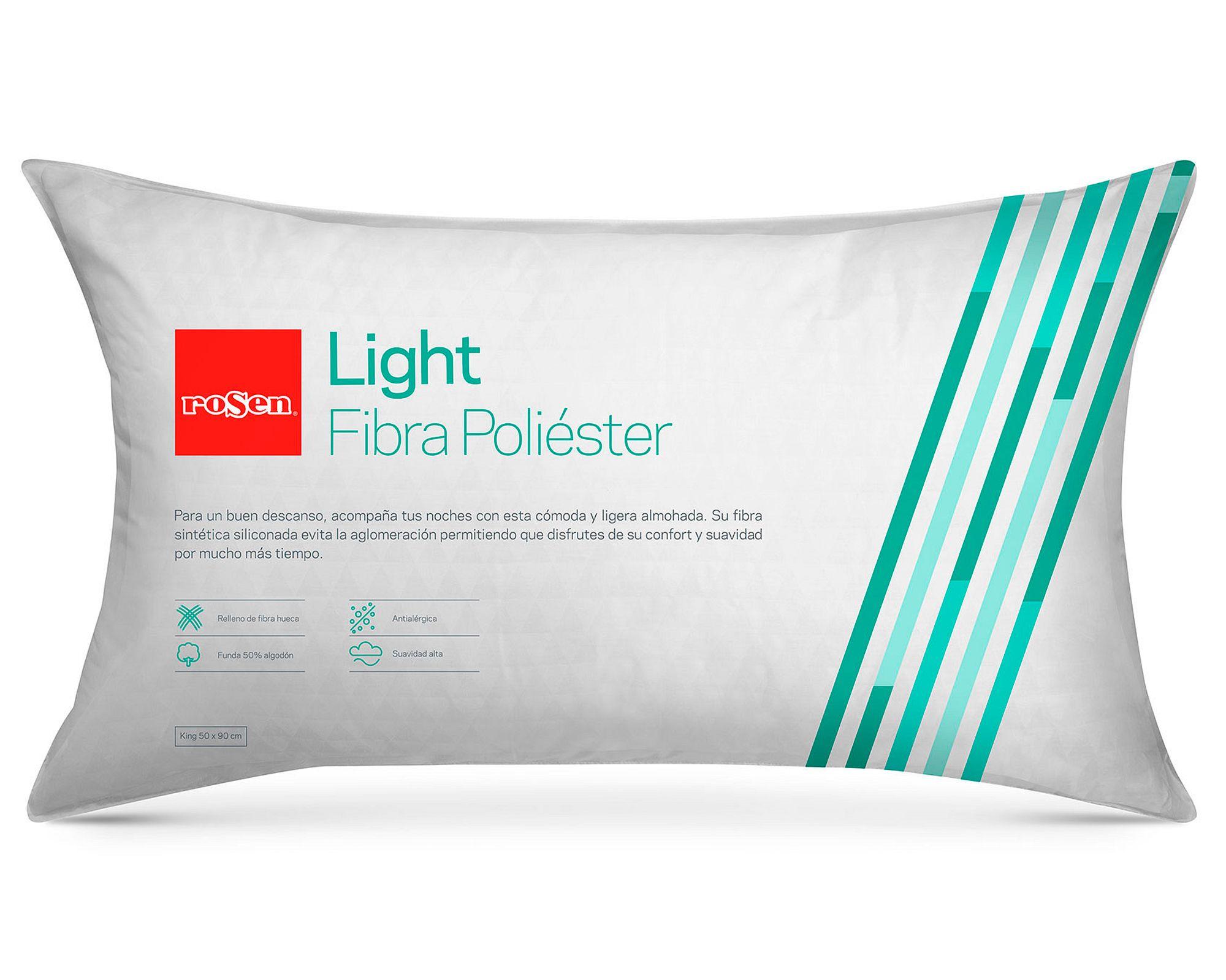 Almohada 50x90 cm Soft Light blanco Rosen-7