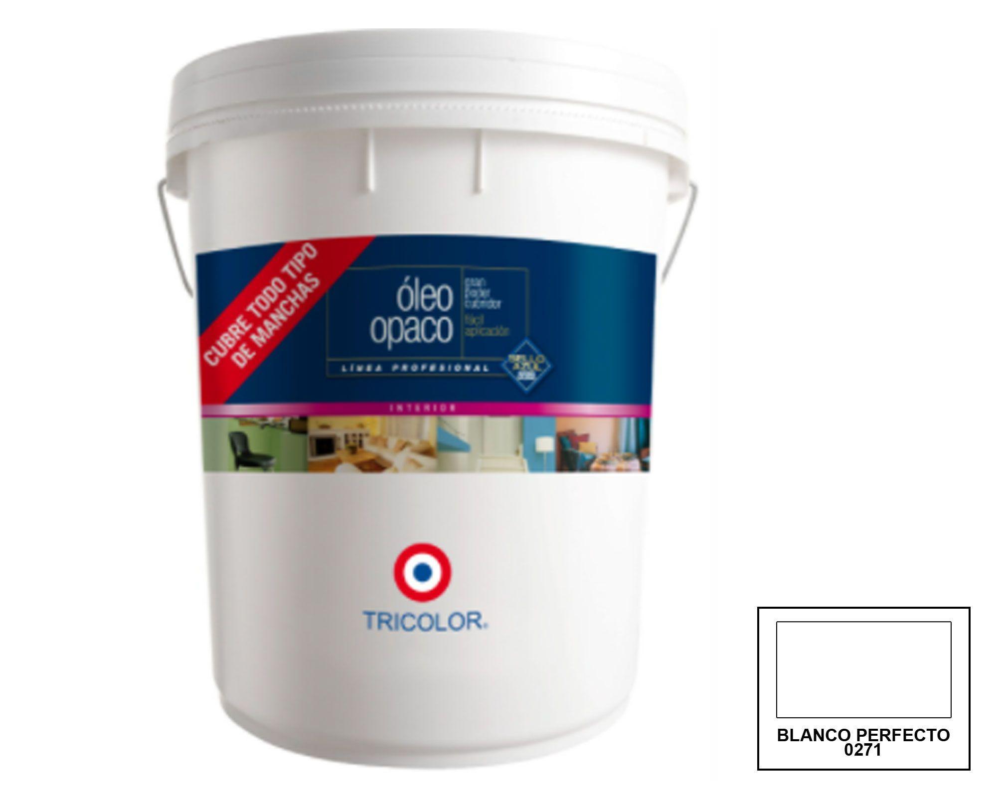 Óleo 1 tineta Profesional blanco perfecto mate Tricolor-0