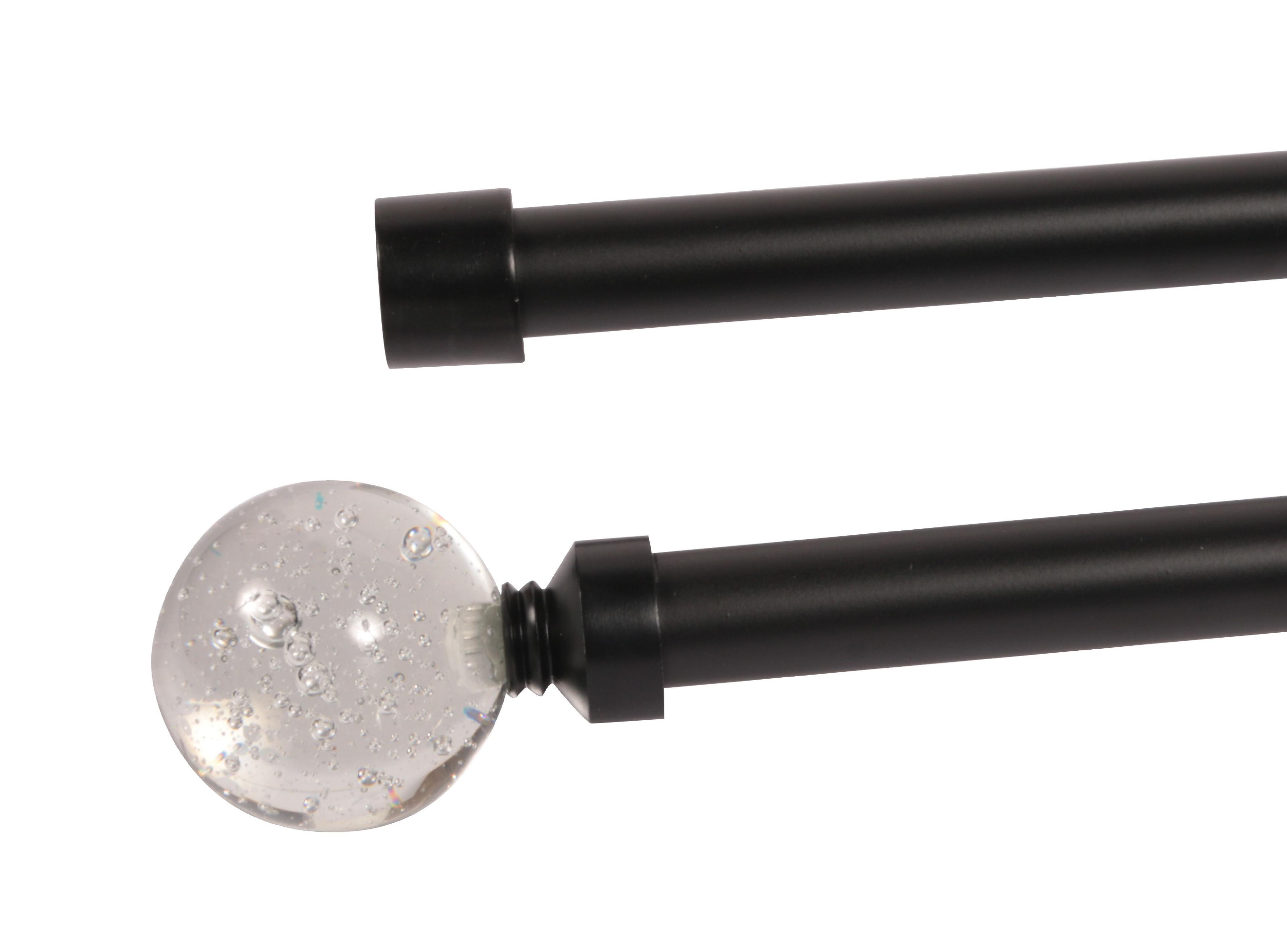 Barra extensible 120/210 cm cristal negro Cotidiana-2