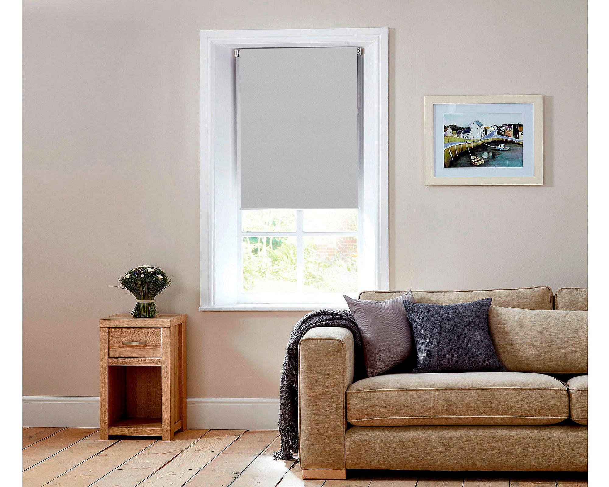 Cortina roller blackout 120x250 cm gris claro Cotidiana-5