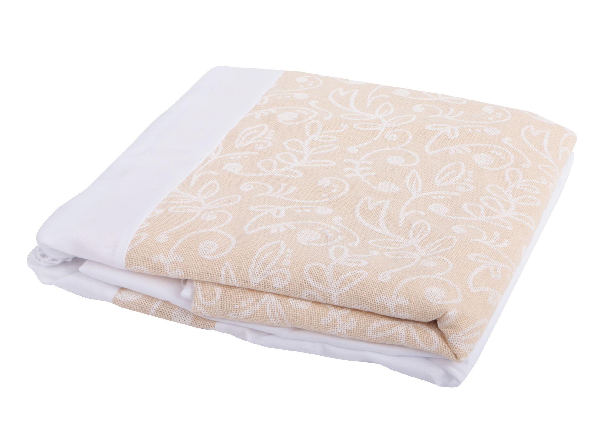 Cortina baño 180x180 cm lino estampado blanco Cotidiana-2