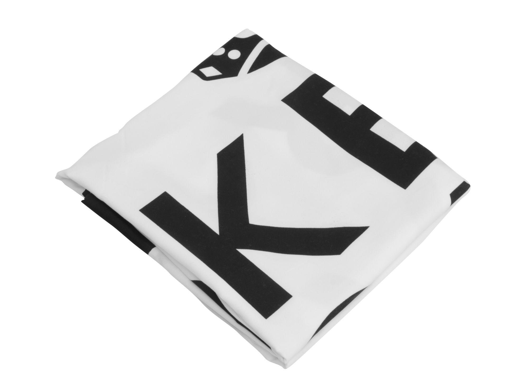 Cortina baño 180x180 cm Keep calm blanco/negro Cotidiana-2