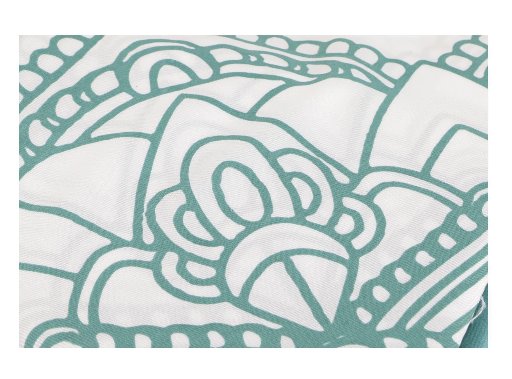 Cortina baño 180x180 cm mandala turquesa Cotidiana-3