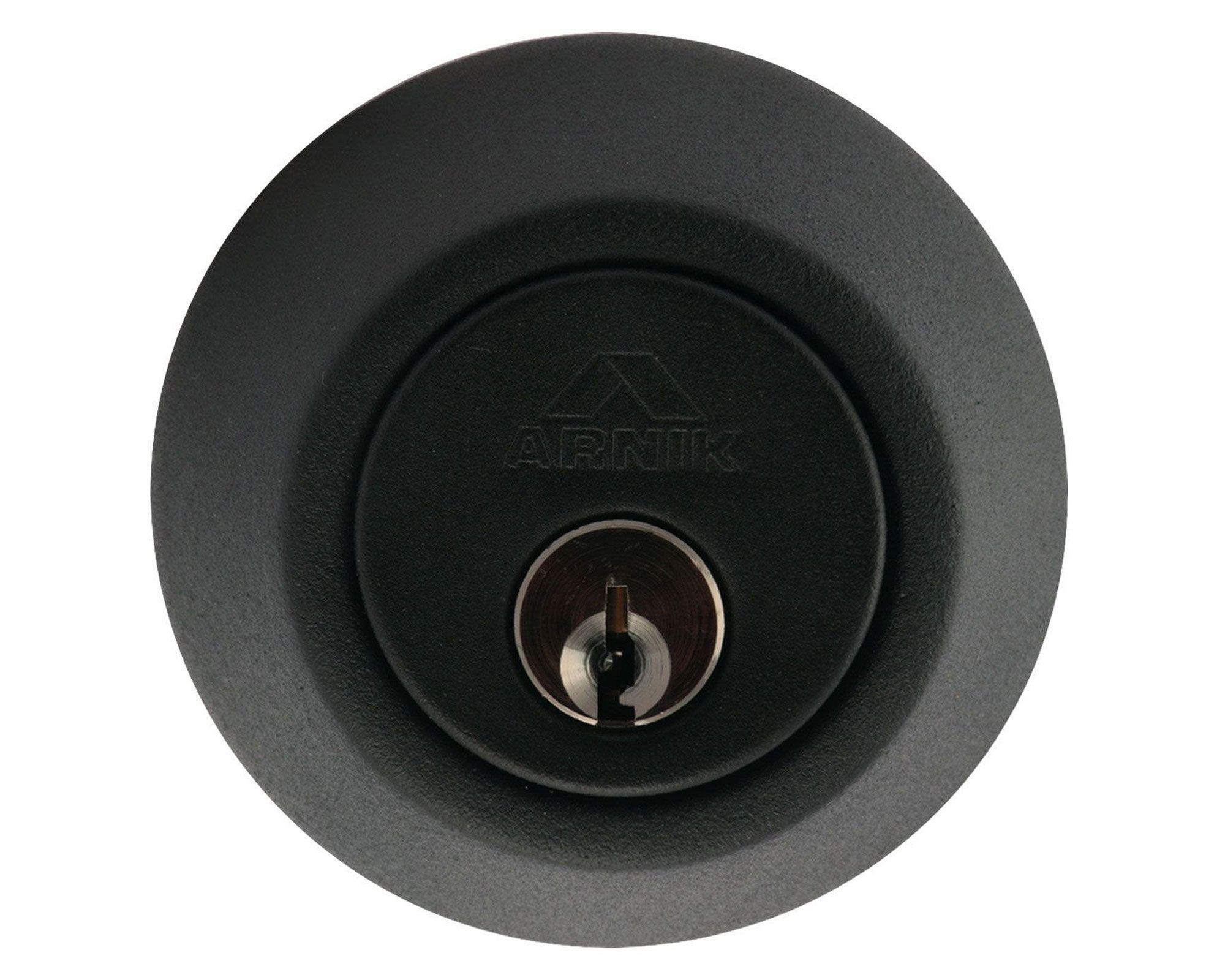Cerrojo seguridad puerta entrada mariposa negro Arnik-3