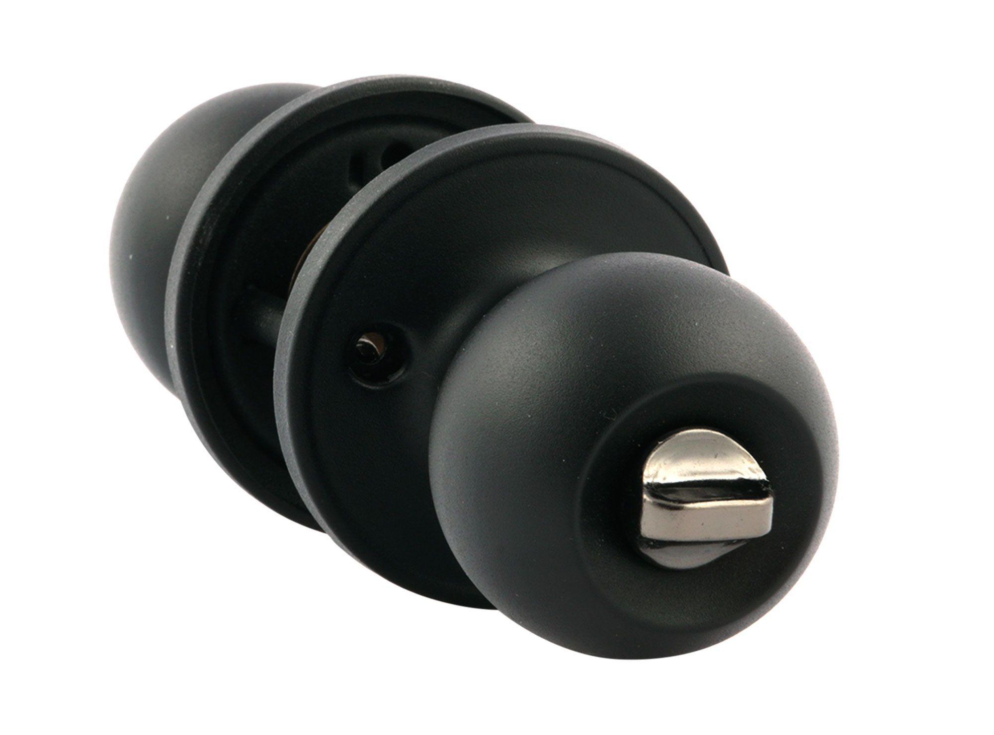 Cerradura pomo oficina/dormitorio bola negro Arnik-3