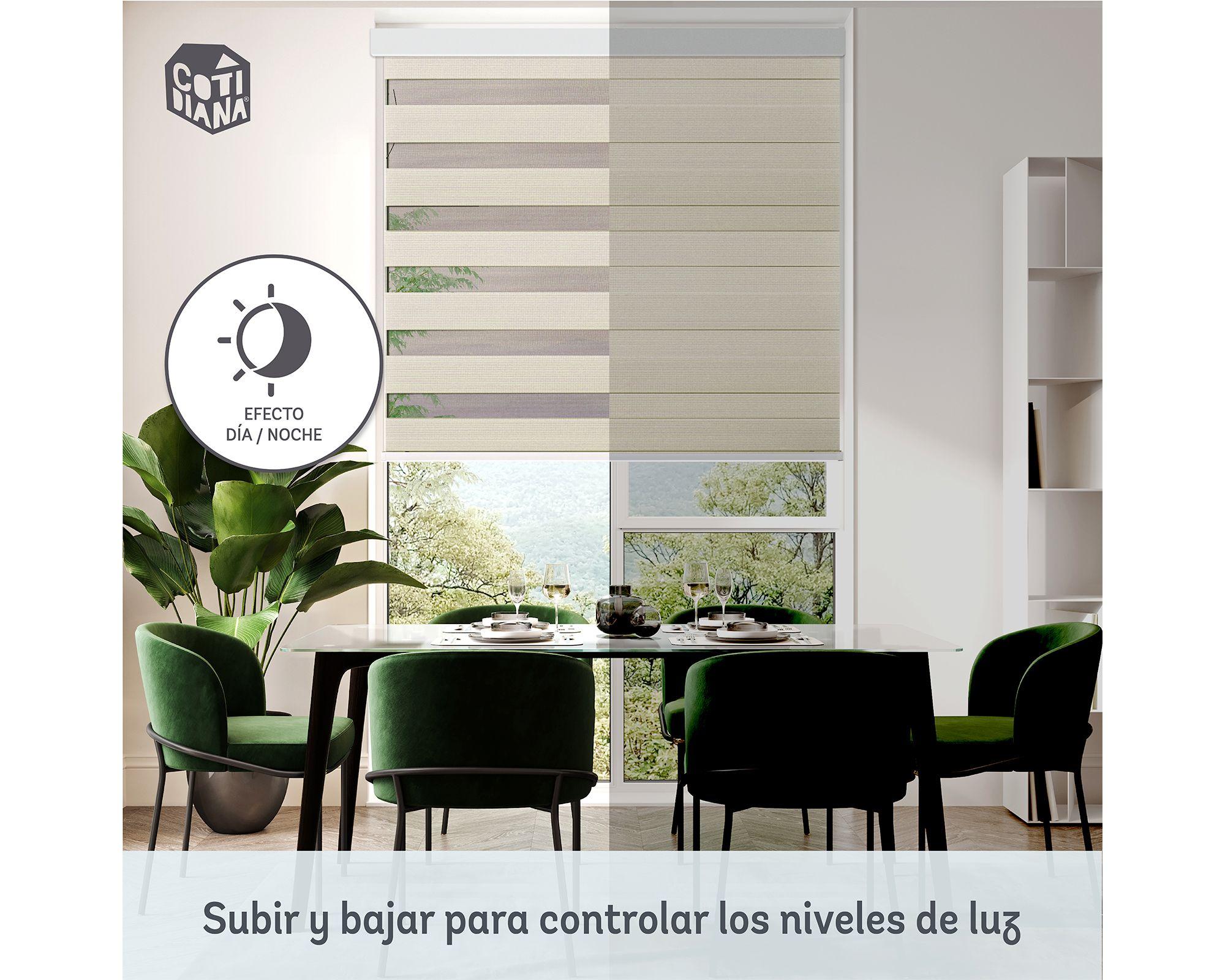 Cortina roller zebra 160x250 cm textura beige Cotidiana-8