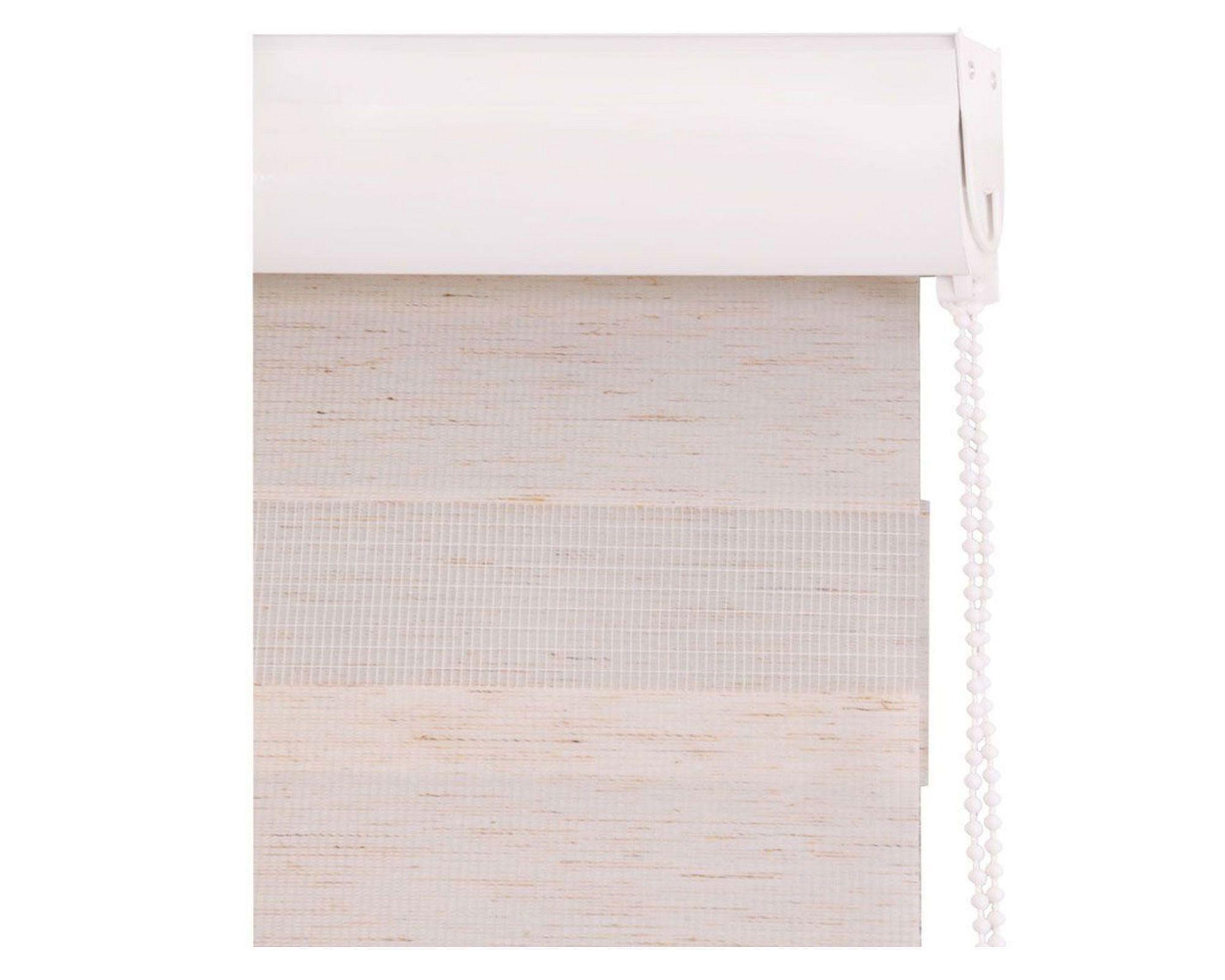 Cortina roller zebra 160x250 cm textura beige Cotidiana-4