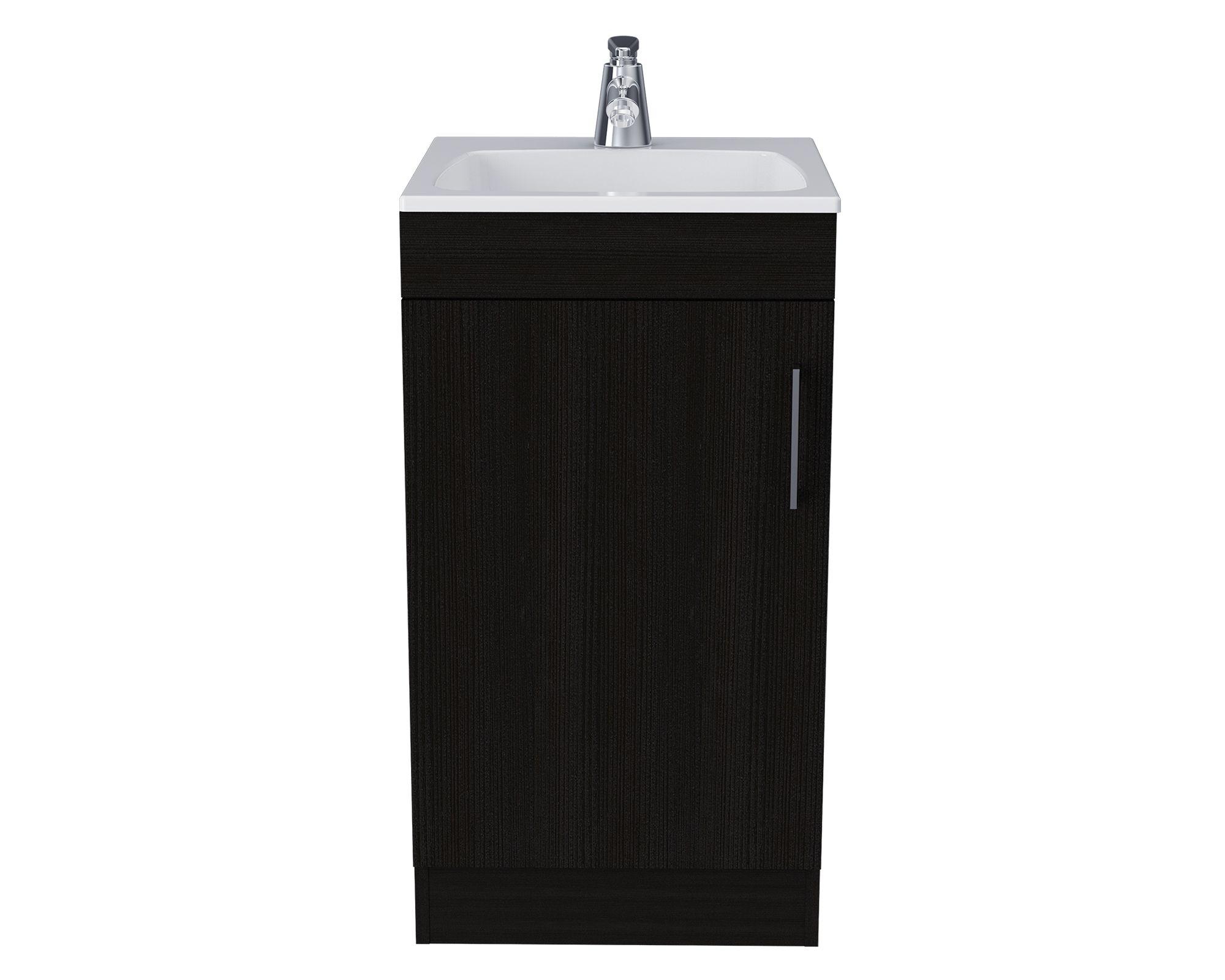 Mueble vanitorio 40 cm Madrid wengue TuHome-6