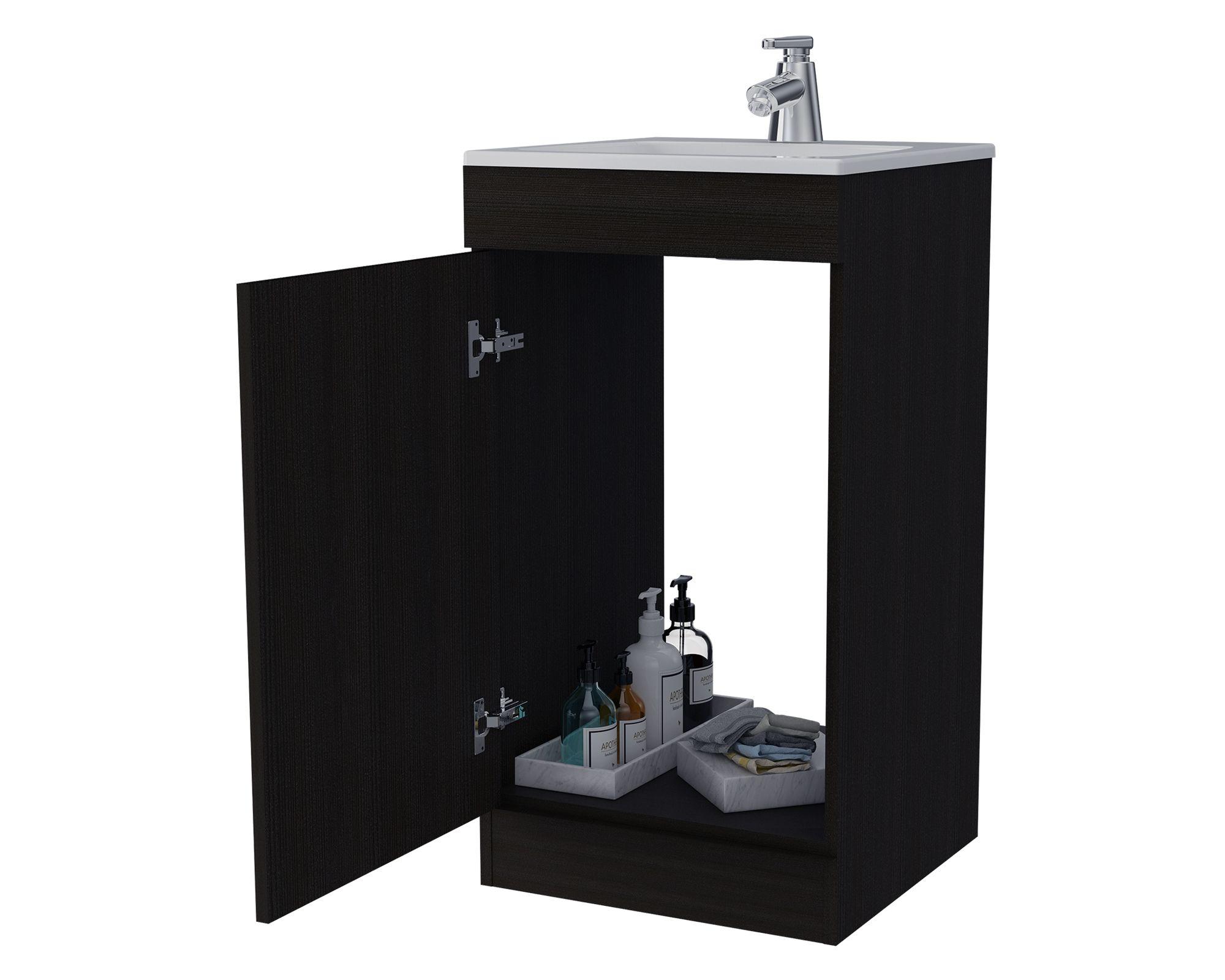 Mueble vanitorio 40 cm Madrid wengue TuHome-8