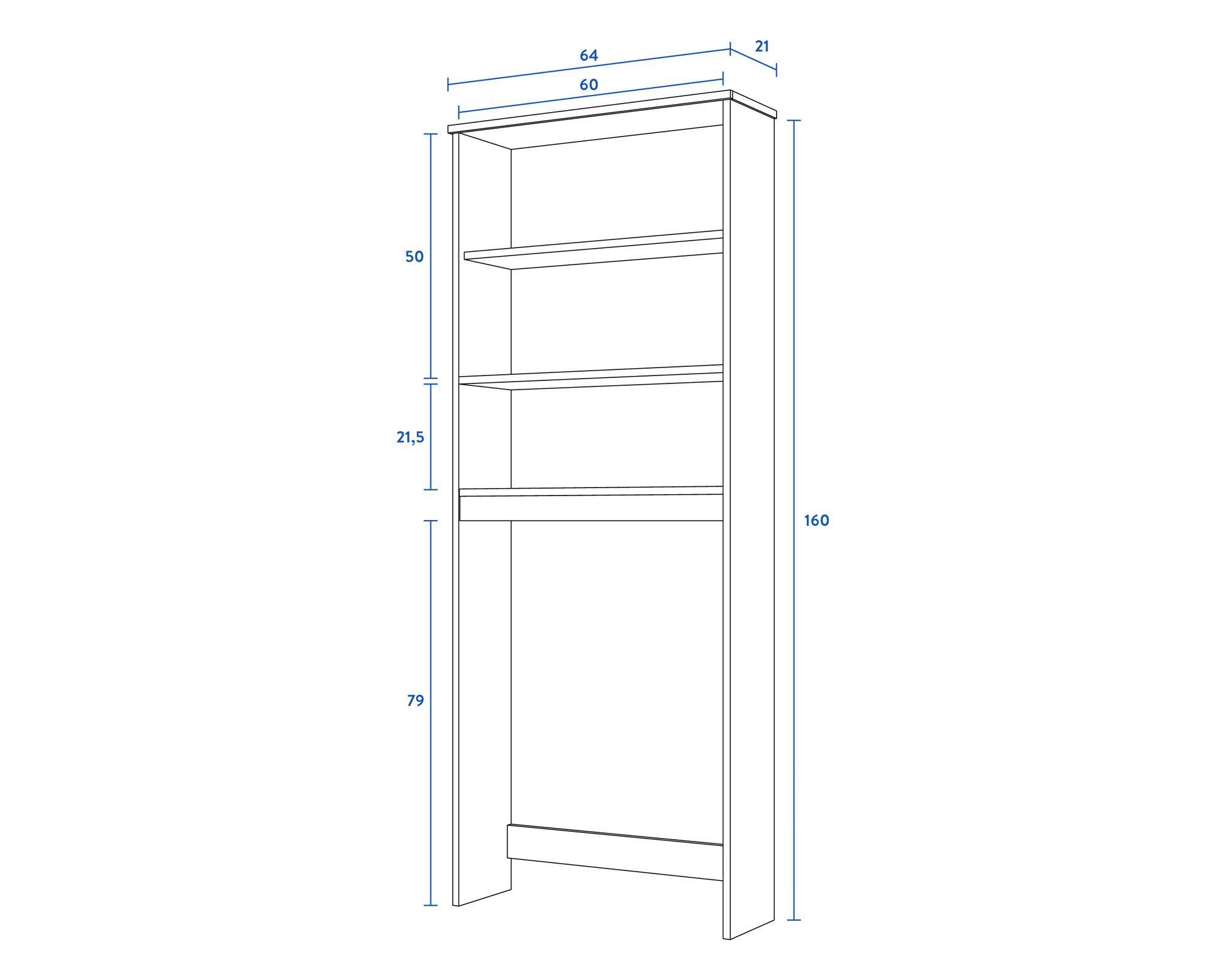 Mueble optimizador baño 2 puertas superior Cic-5