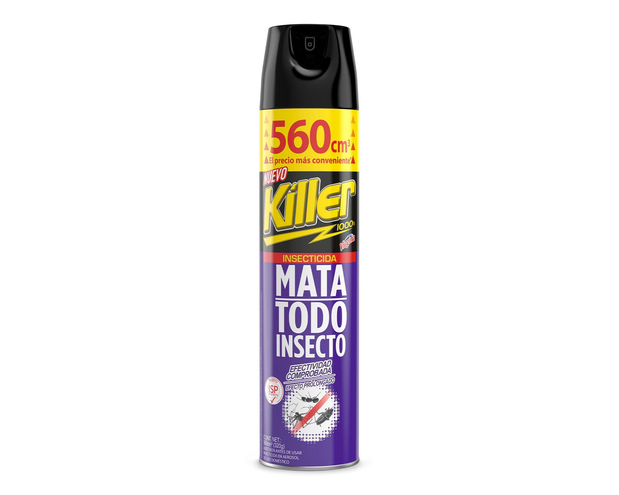 Insecticida spray killer mata todo insecto 560 cm3 8,5x7 cm morado Killer-0