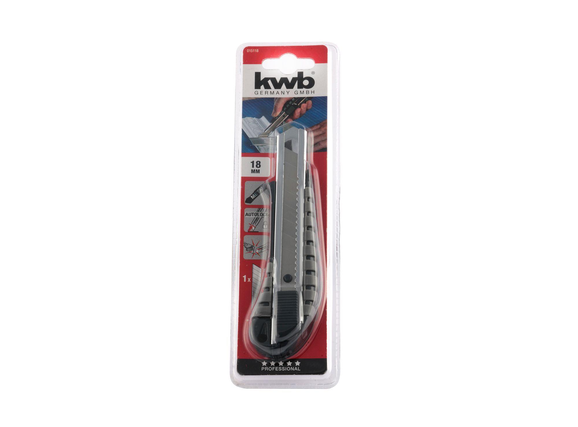 Cuchillo cartonero 18 mm KWB-0