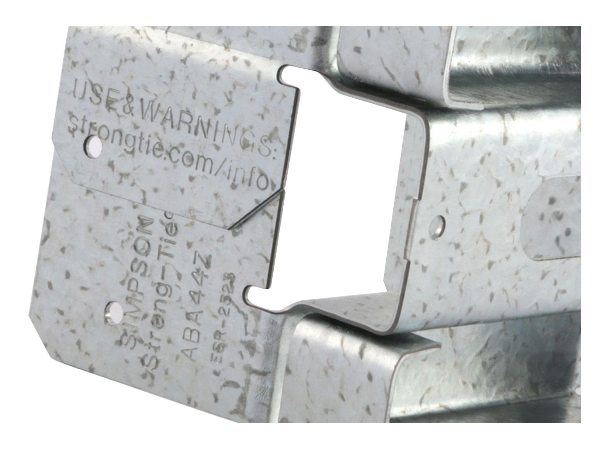 Base poste 4x4'' G185 gris Simpson-4