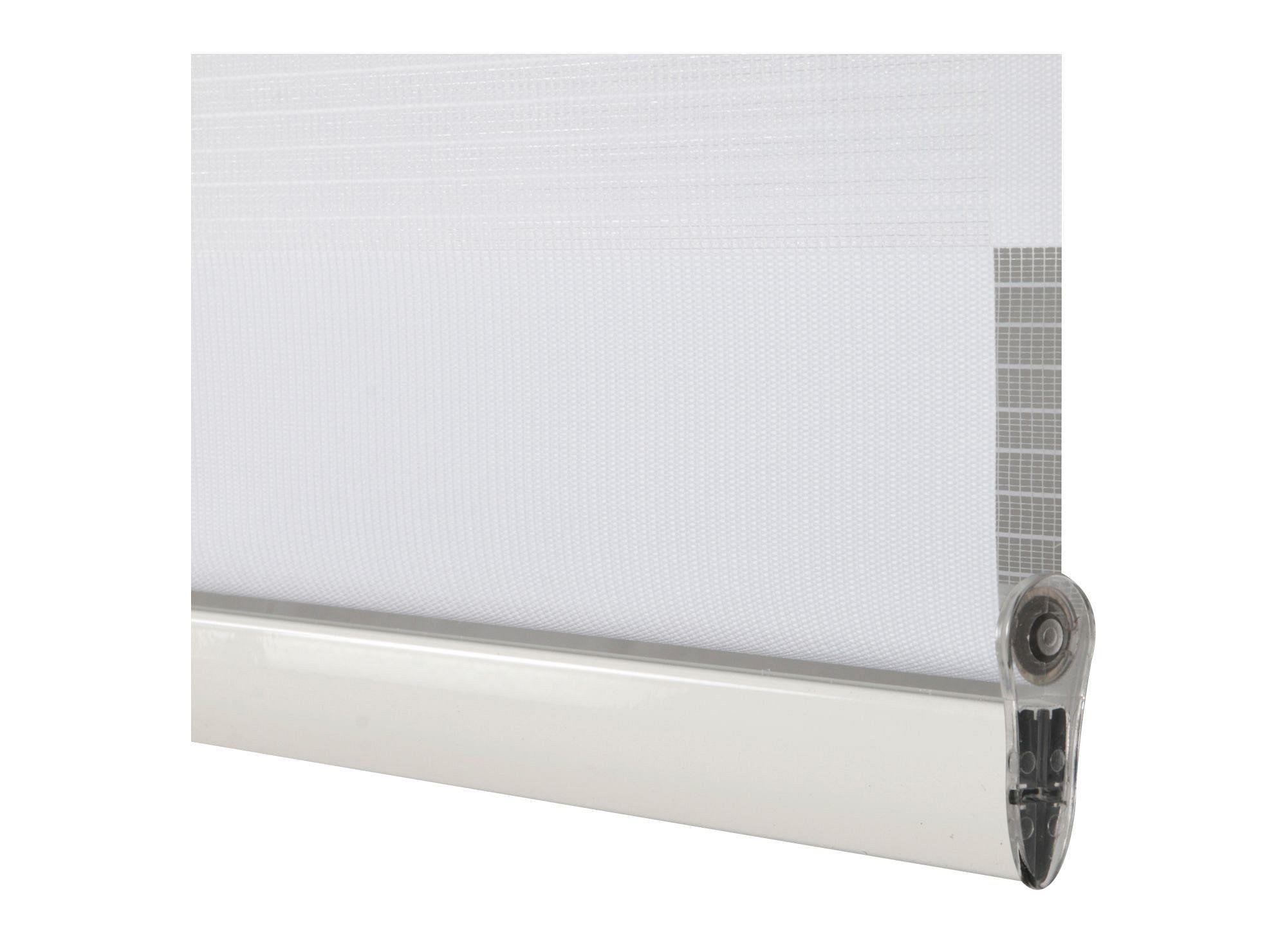 Cortina roller blackout zebra 180x165 cm blanco Cotidiana-3