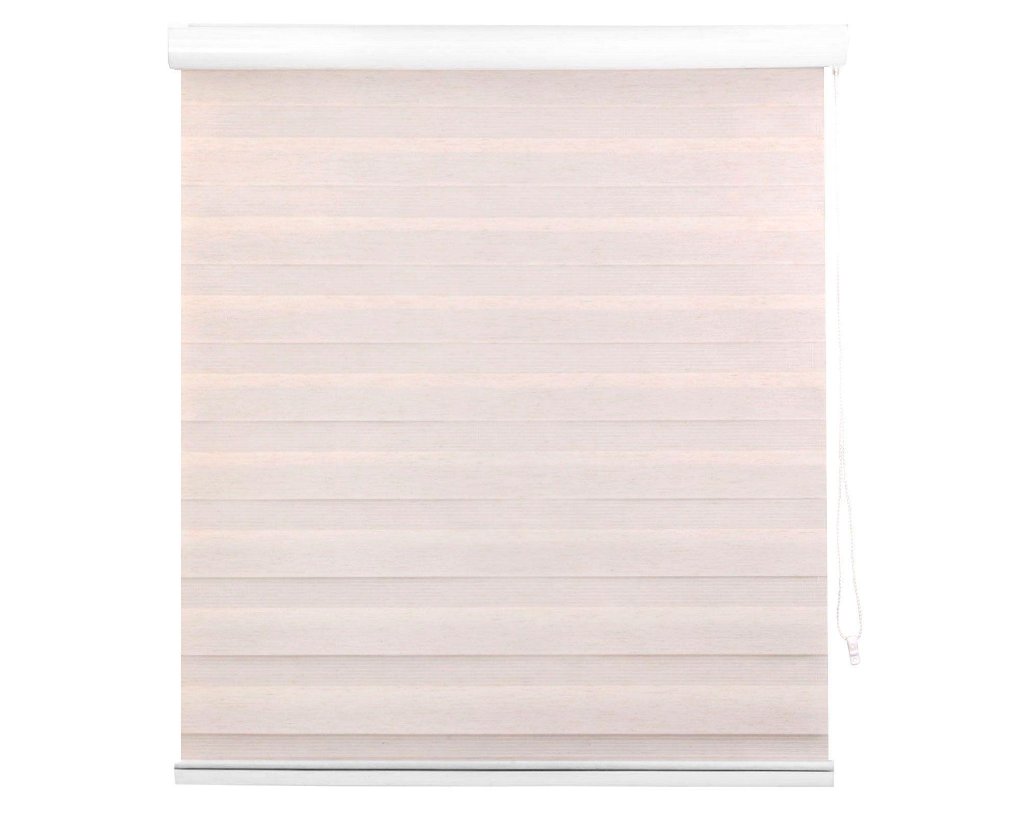 Cortina roller zebra 150x165 cm textura beige Cotidiana-1