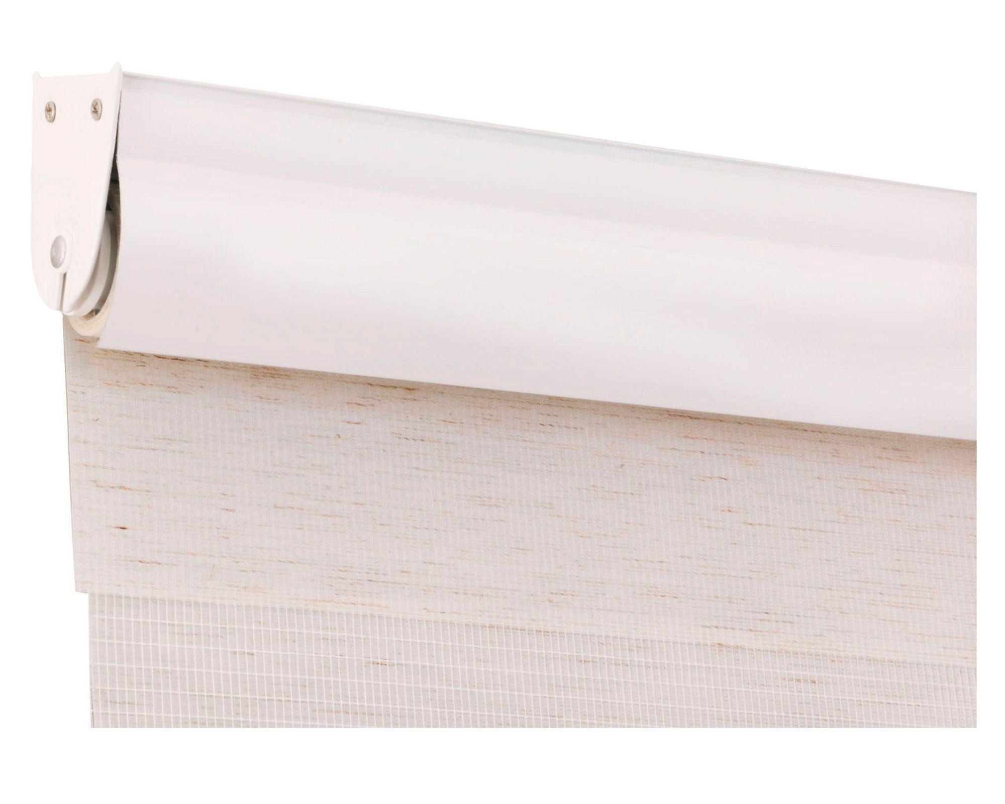 Cortina roller zebra 150x165 cm textura beige Cotidiana-3