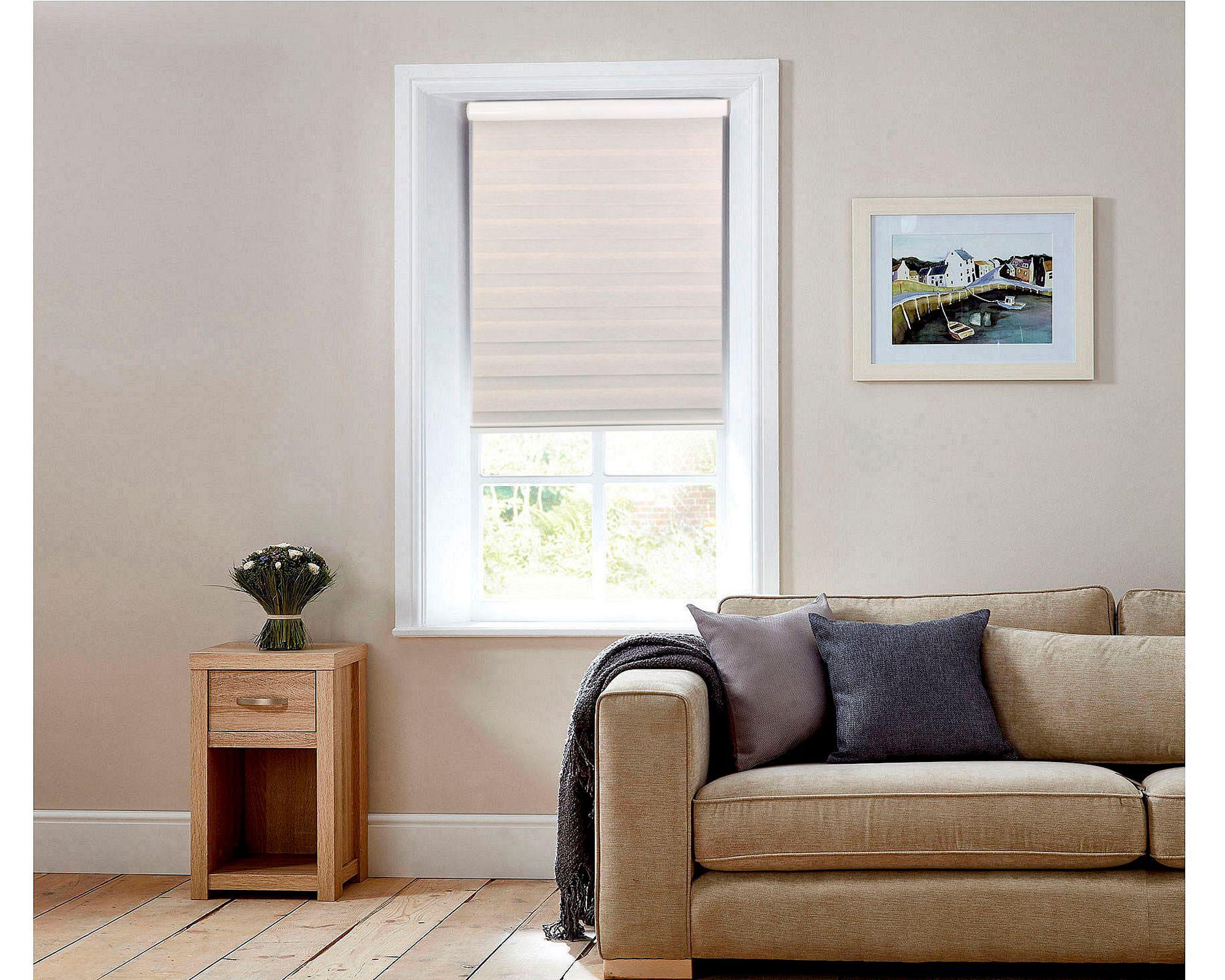 Cortina roller zebra 150x165 cm textura beige Cotidiana-8