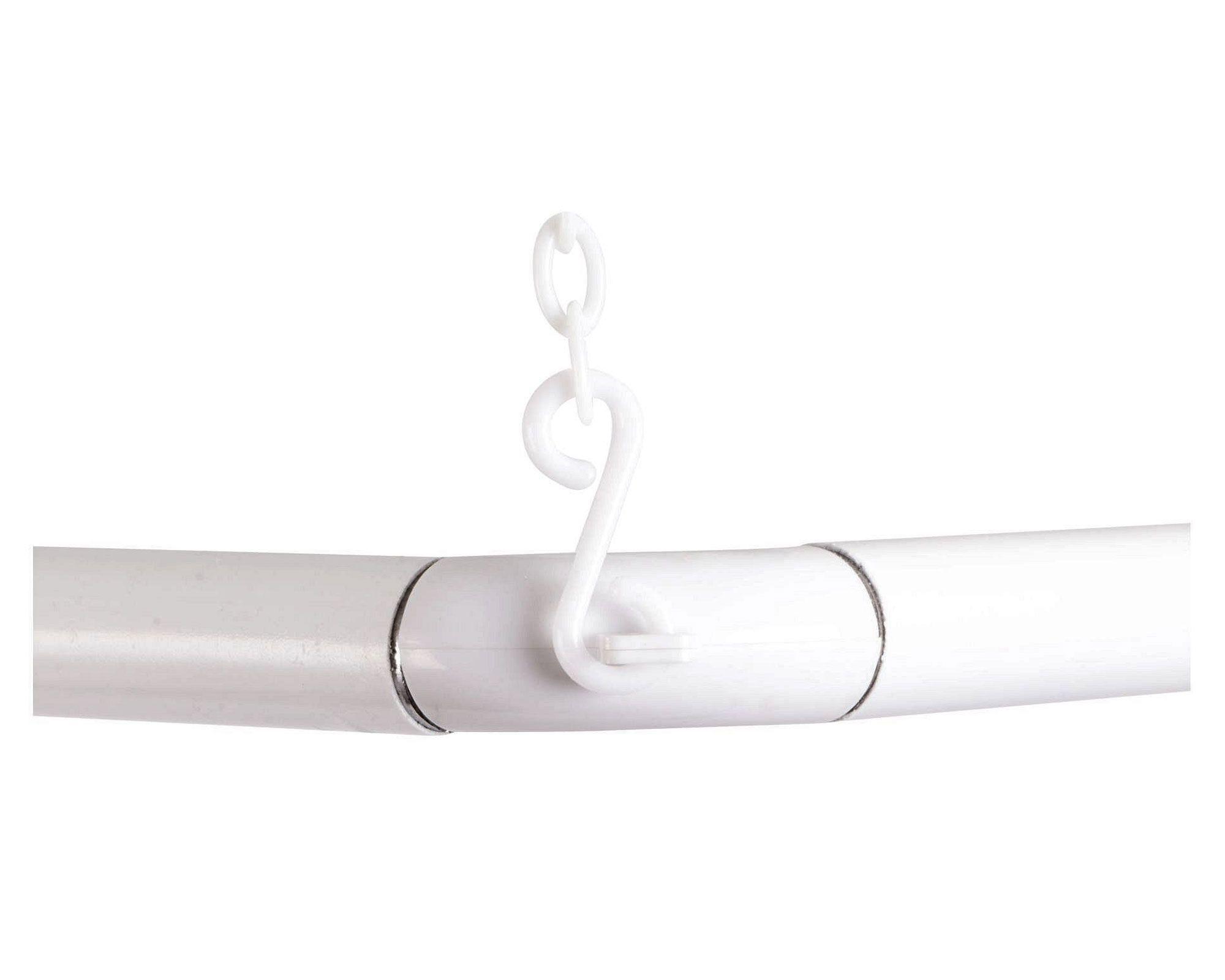 Barra angular baño 19 mm 75x175 cm blanco Metalhsa-1