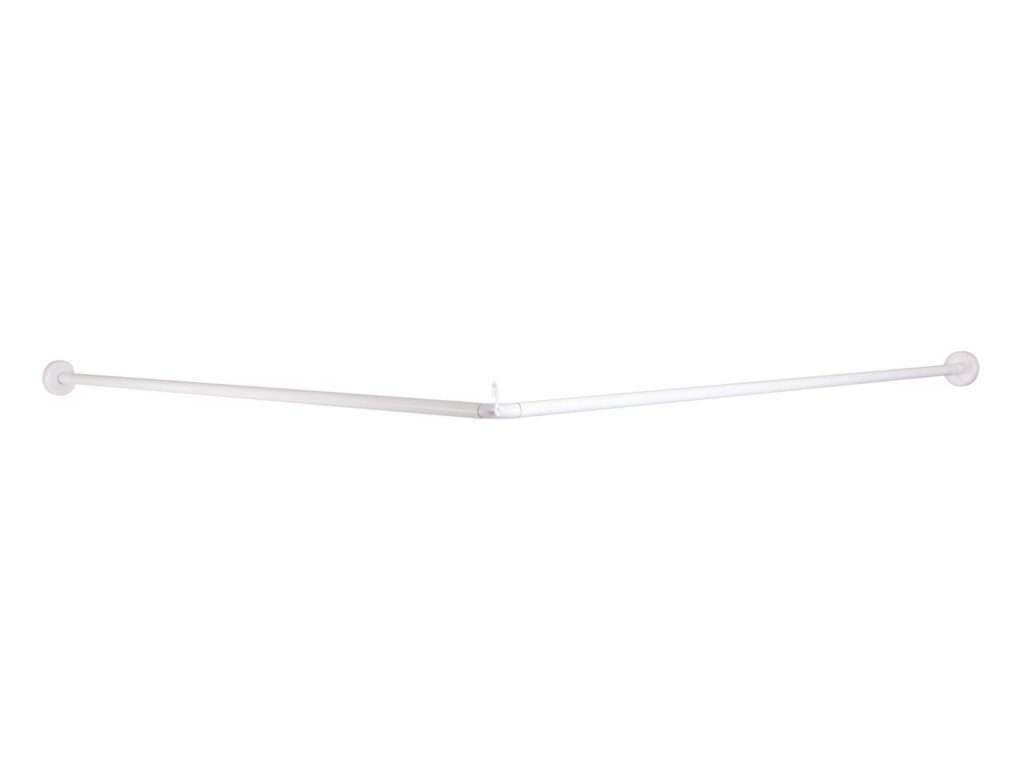 Barra angular baño 19 mm 100 cm blanco Metalhsa-0