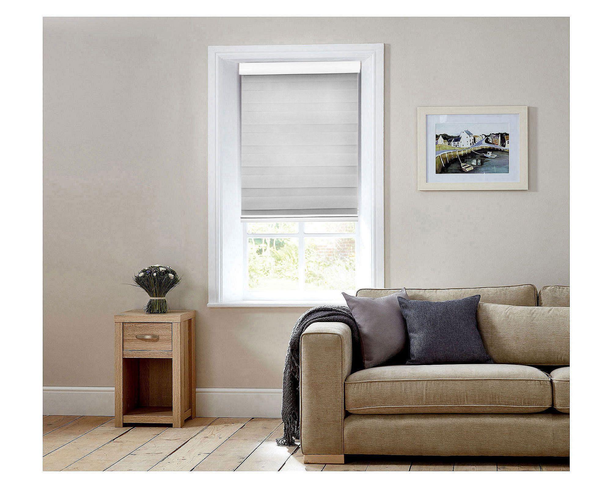 Cortina roller zebra 100x250 cm gris claro Cotidiana-5