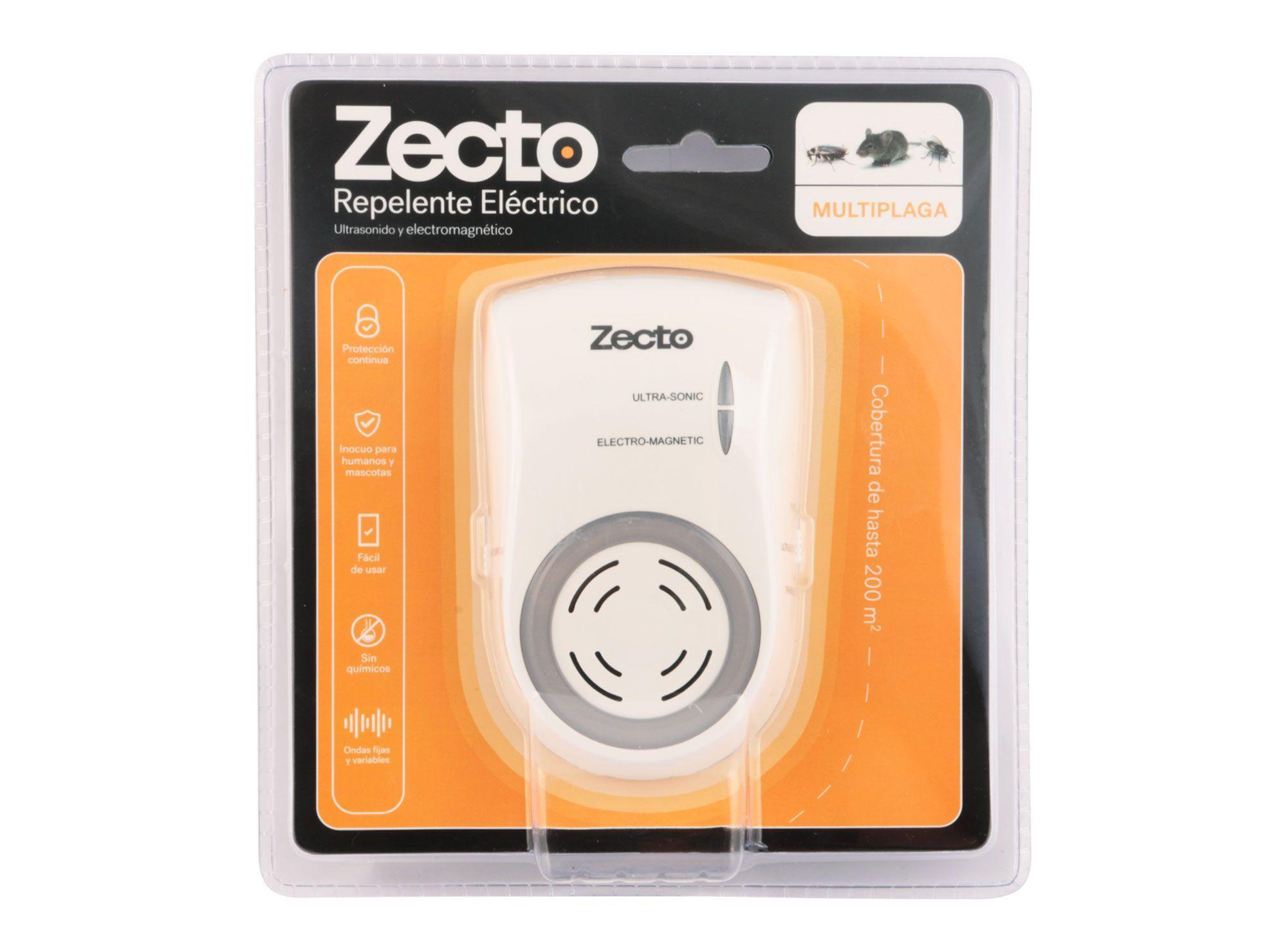 Repelente electrico multiplaga ultrasonido/electromagnetico Zecto-0