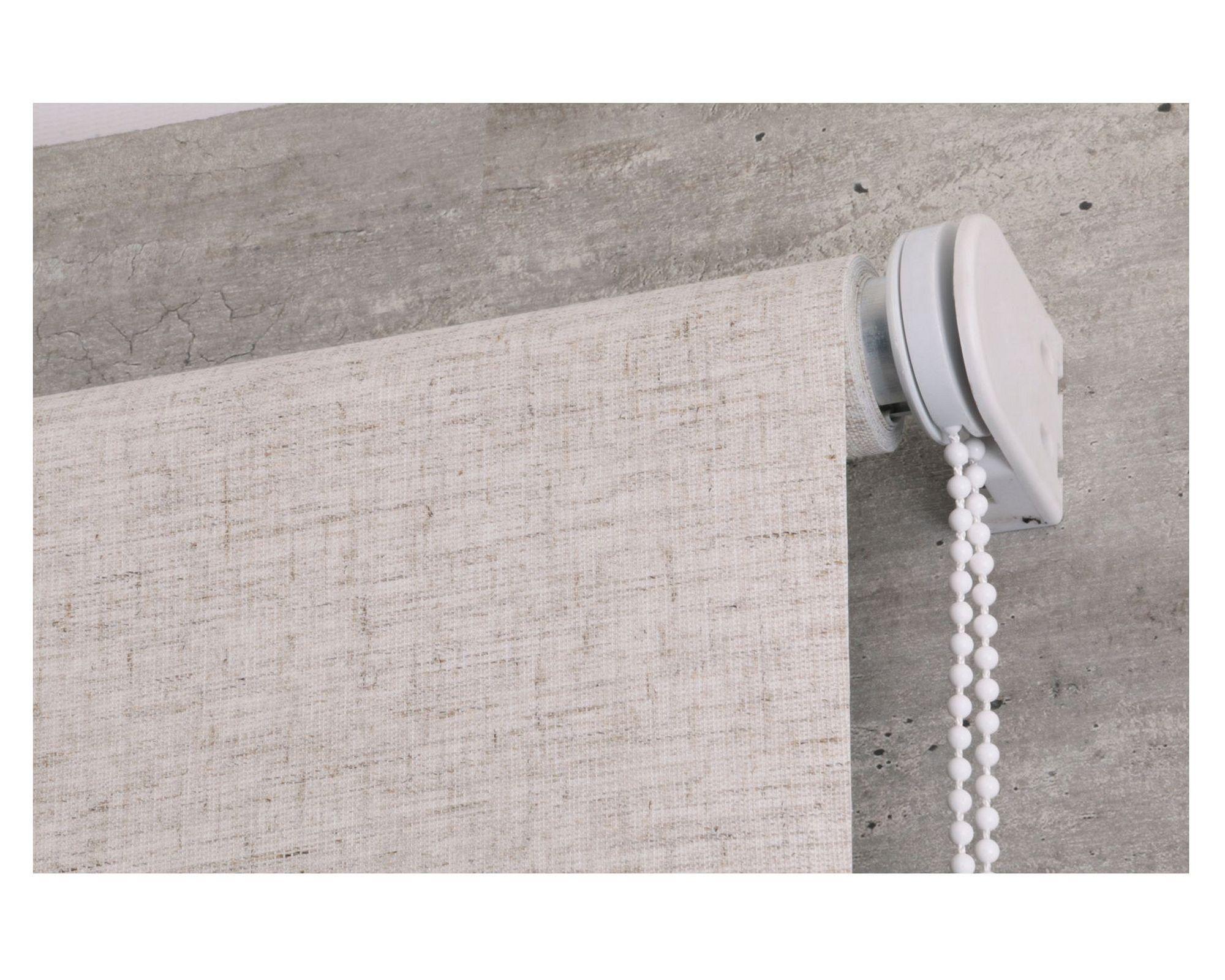 Cortina roller blackout 140x165 cm textura crudo Cotidiana-2