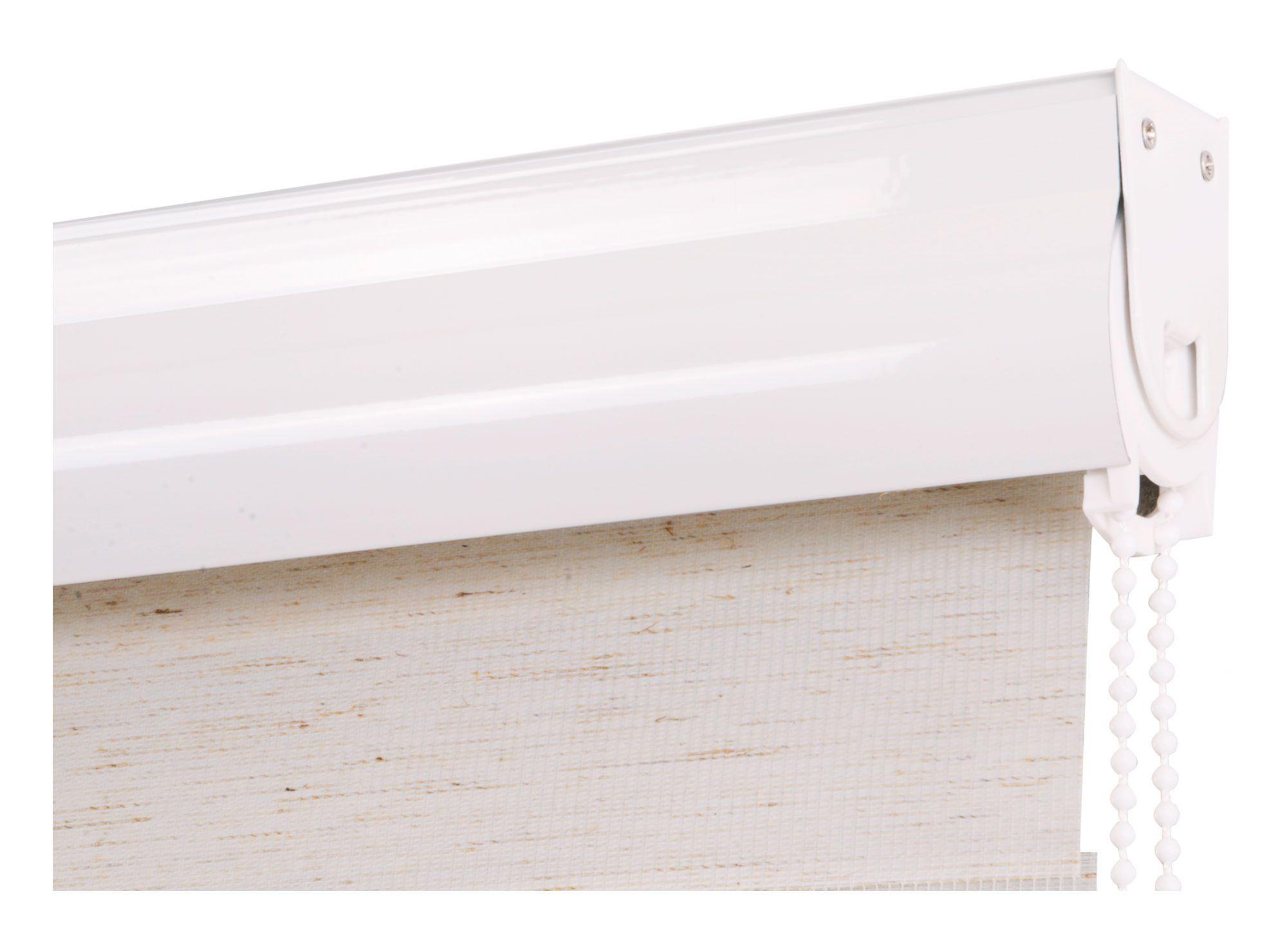 Cortina roller zebra 160x165 cm textura beige-3