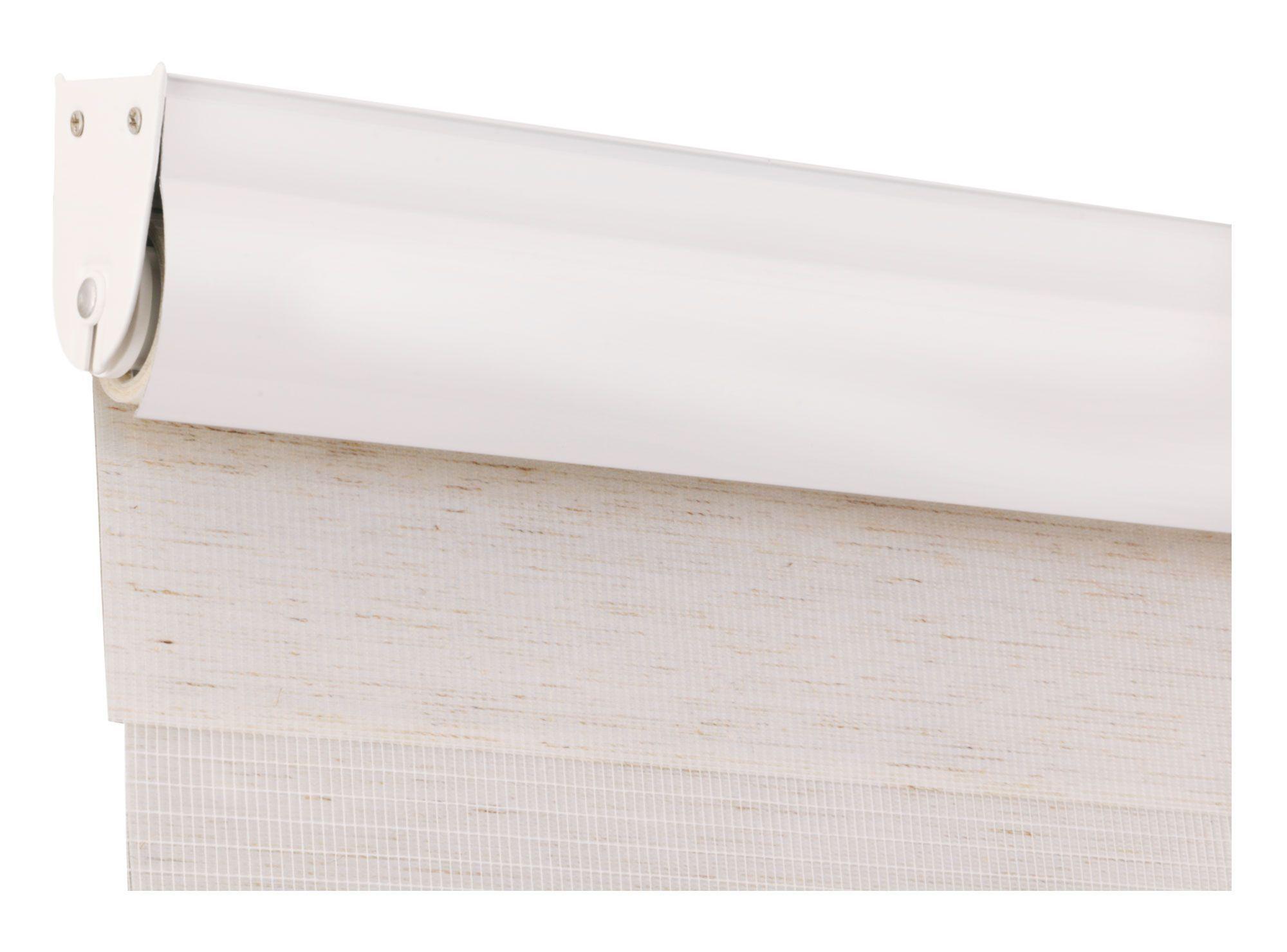 Cortina roller zebra 160x165 cm textura beige-2