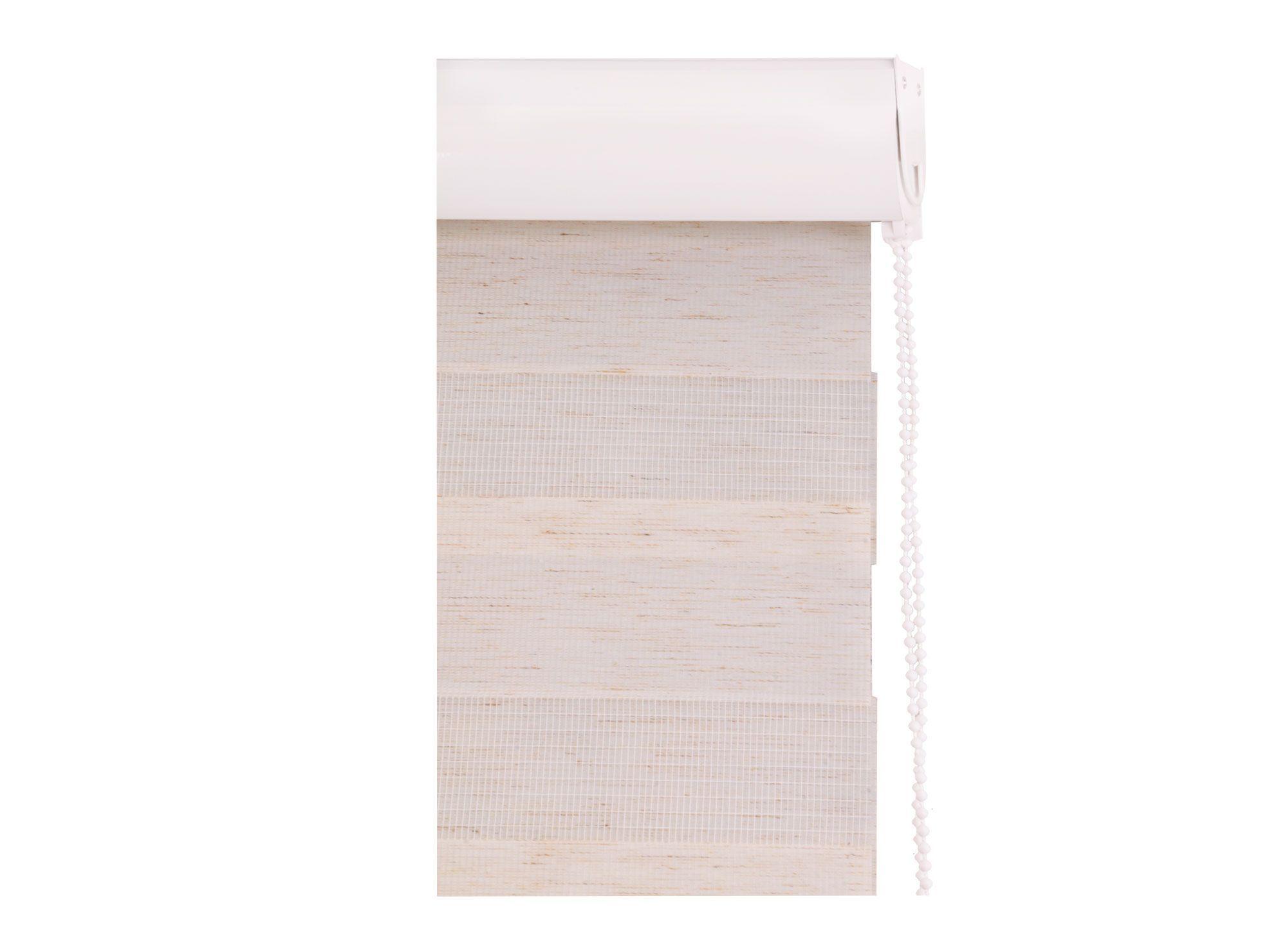 Cortina roller zebra 140x165 cm textura beige Cotidiana-1