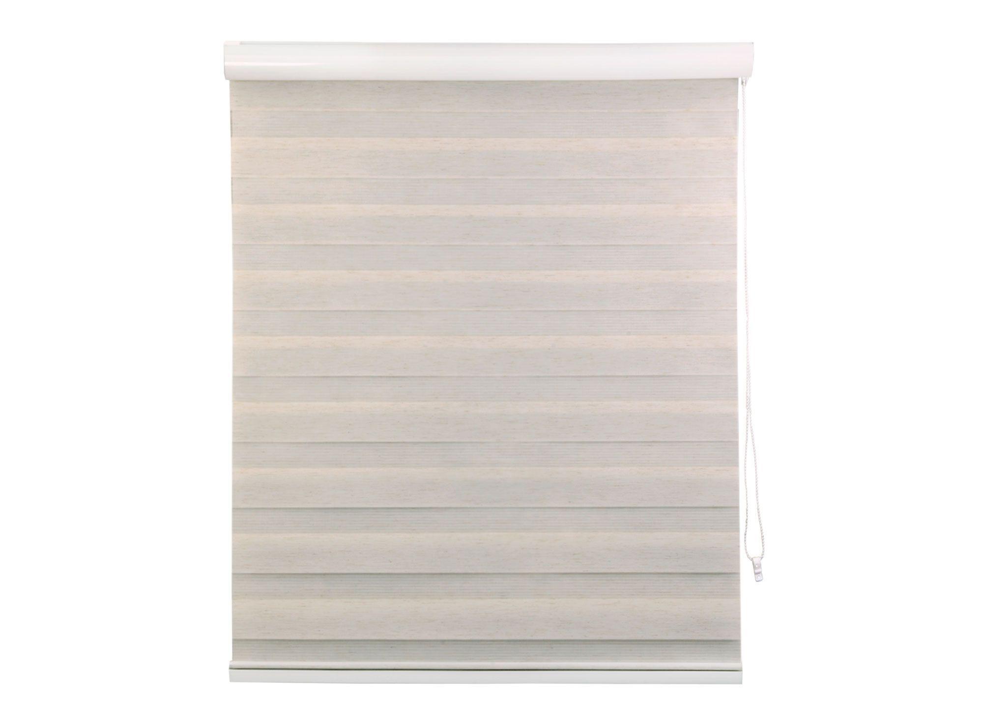 Cortina roller zebra 140x165 cm textura beige Cotidiana-0