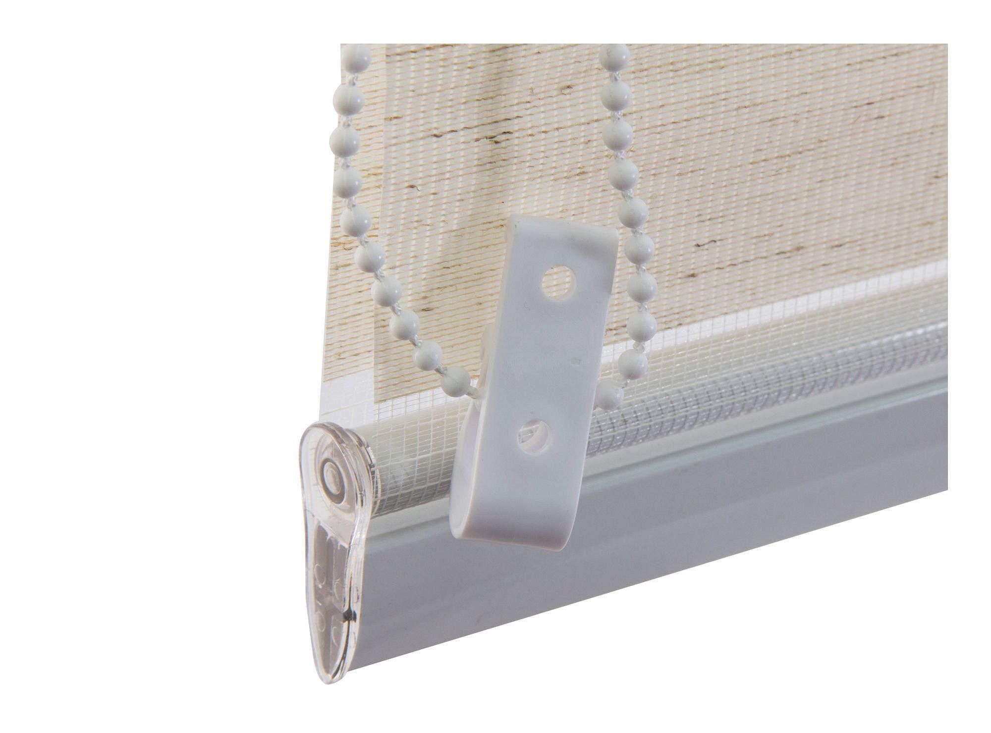 Cortina roller zebra 100x165 cm textura beige Cotidiana-2