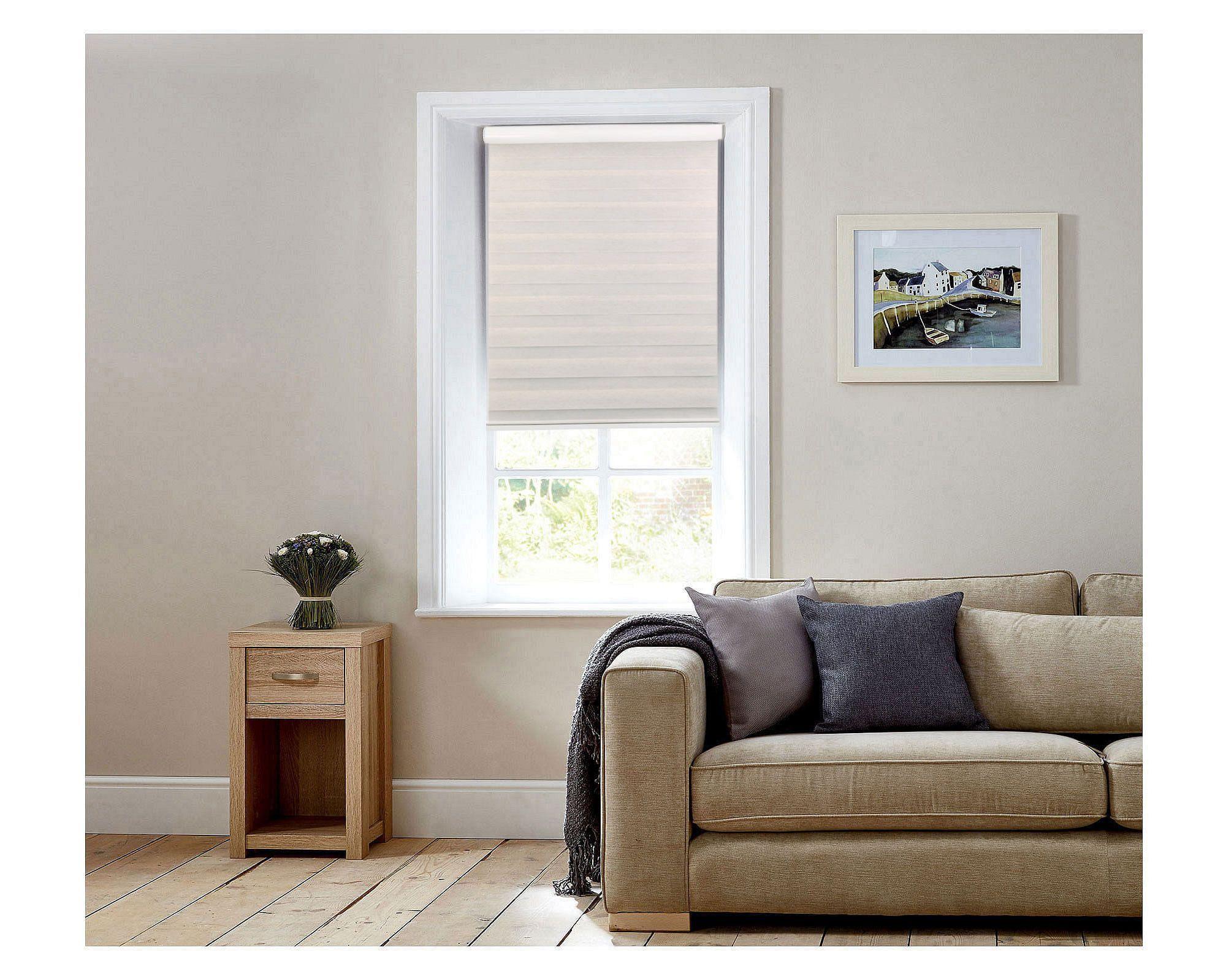 Cortina roller zebra 100x165 cm textura beige Cotidiana-6