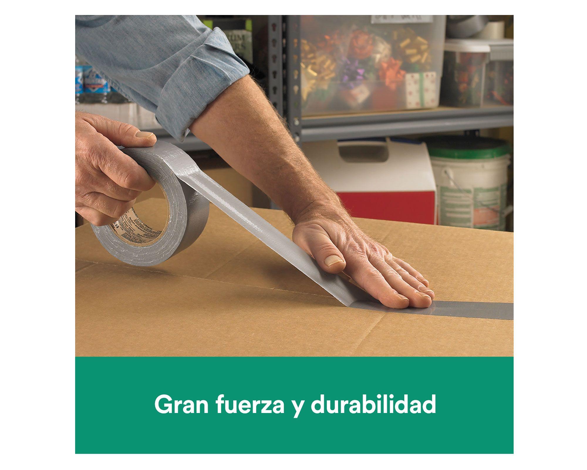 Cinta de tela duct tape Para Reparar 48 mm x 9.1 m gris 2 unidades-4
