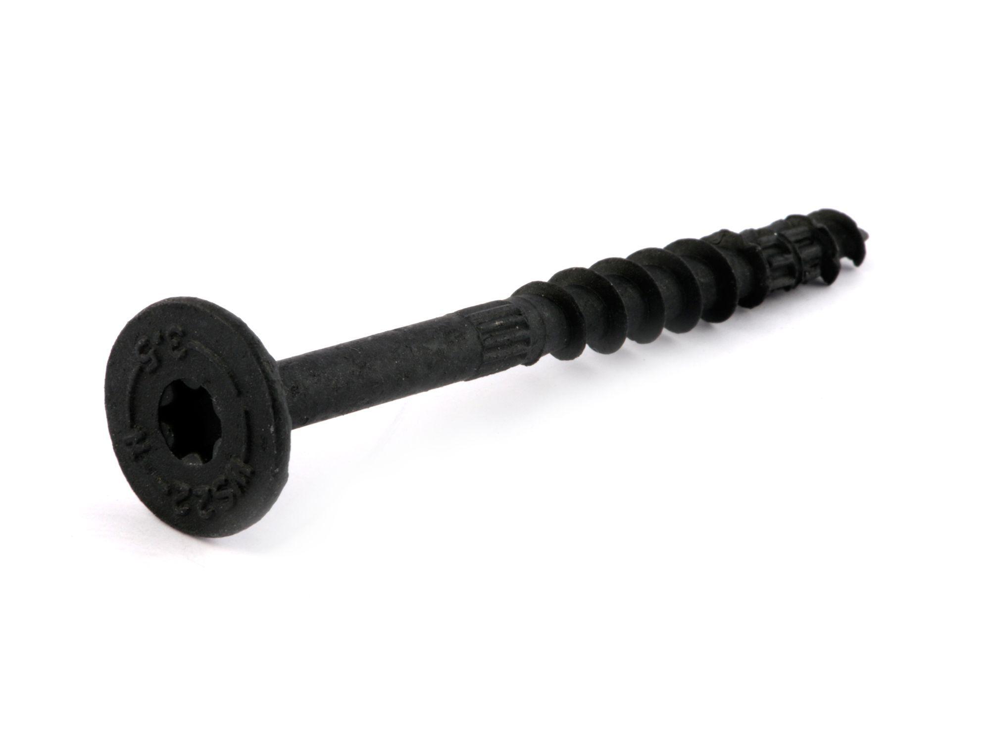 Tornillo madera 3 1/2'' negro 12 unidades Simpson-1