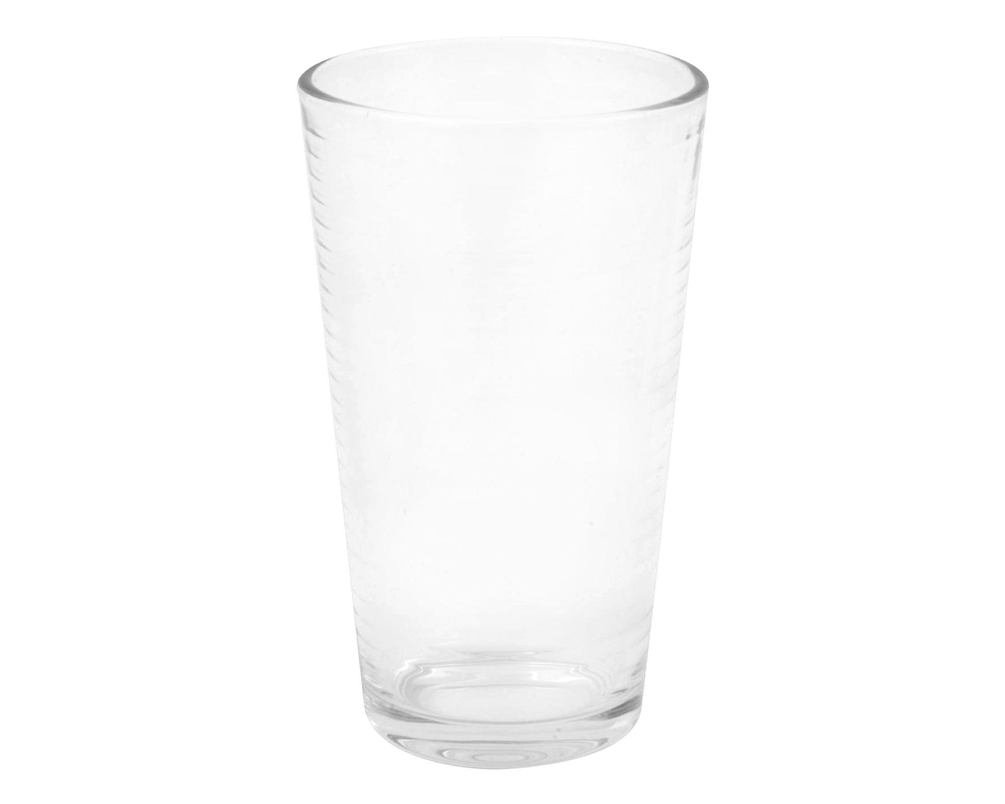 Vaso alto 450 ml Líneas lisas 6 unidades Cotidiana-1