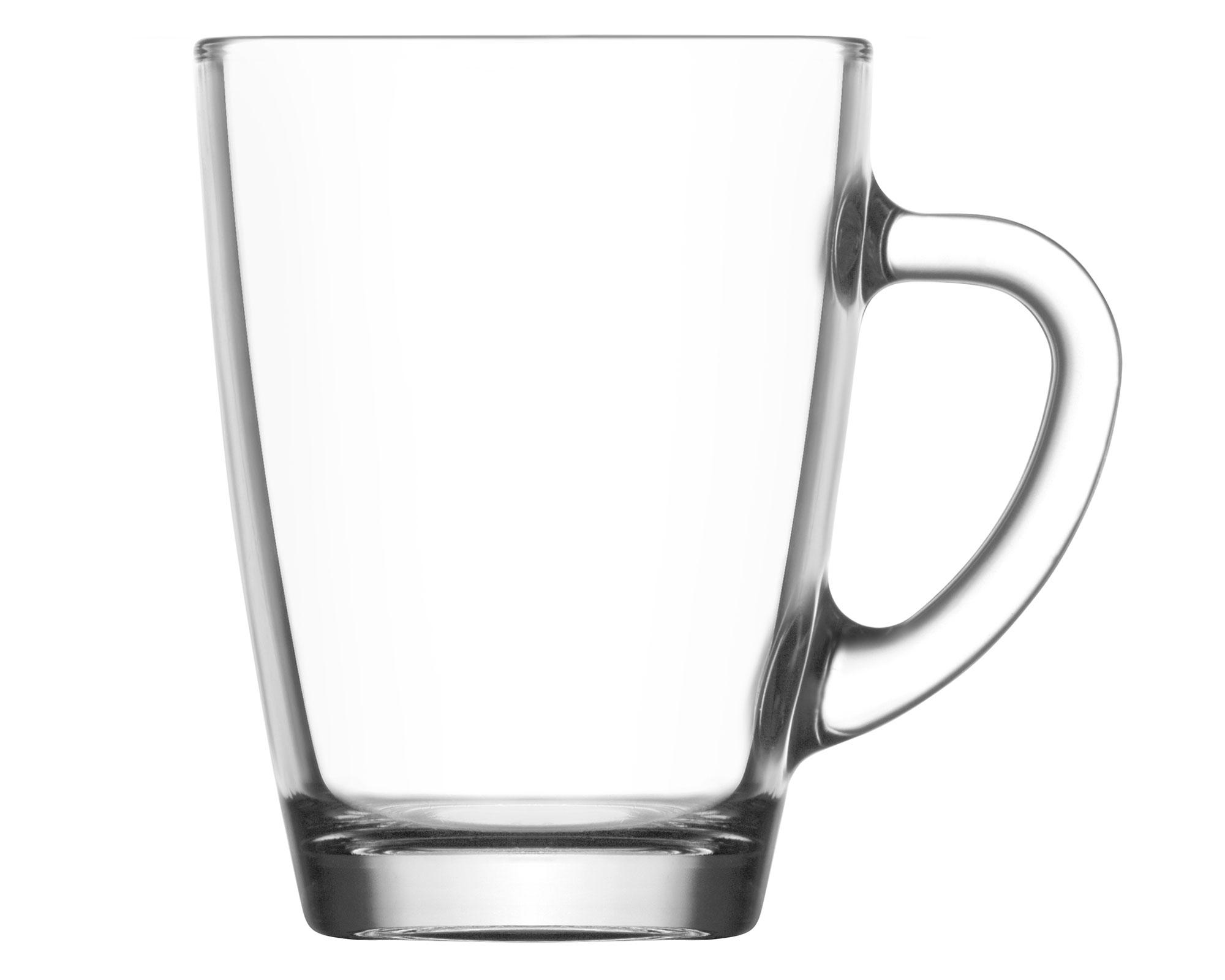Taza café 300 ml transparente 6 unidades Cotidiana.-1