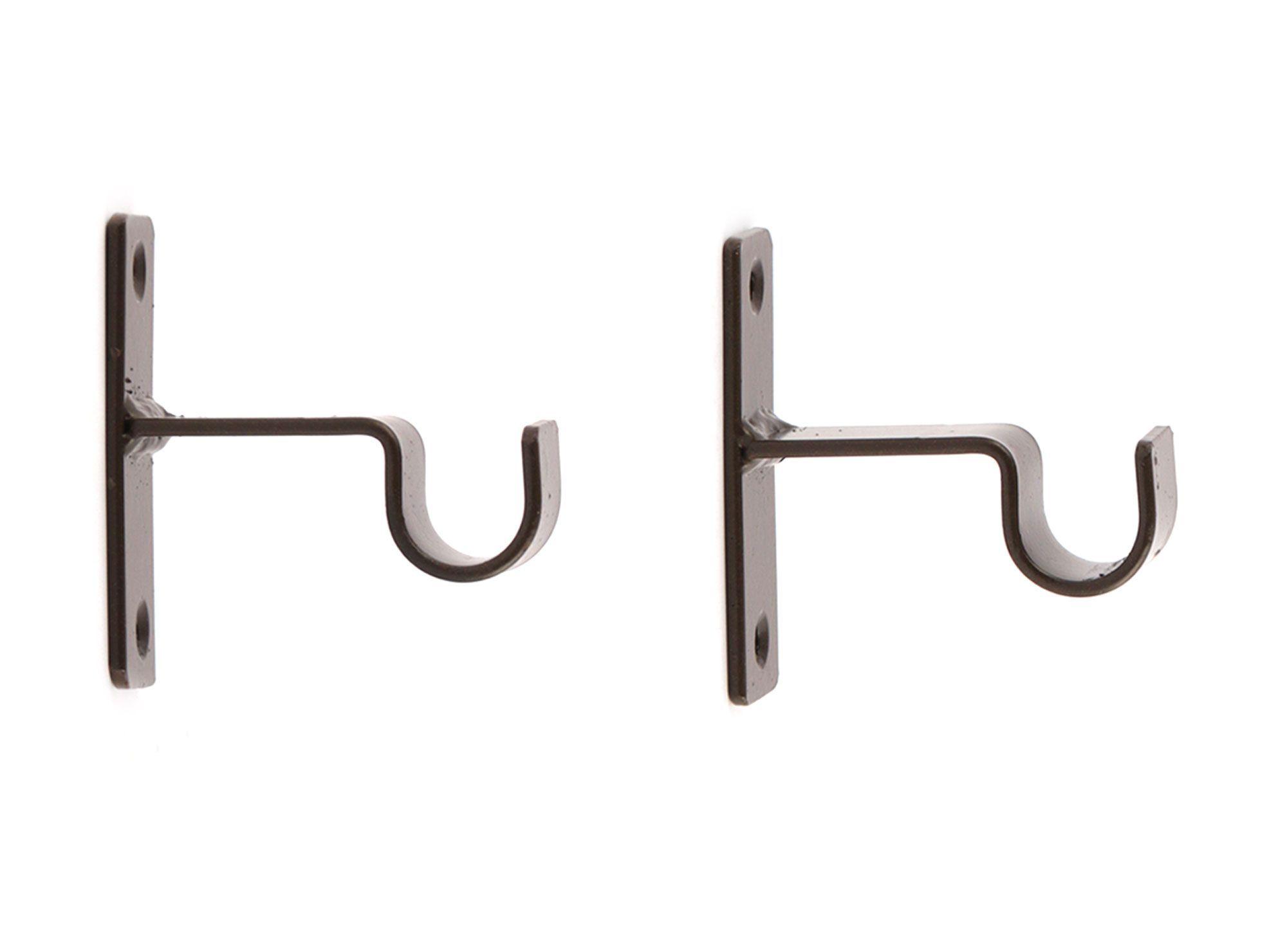 Soporte simple 3/4'' Darkness oxido 2 unidades Ferrato-0