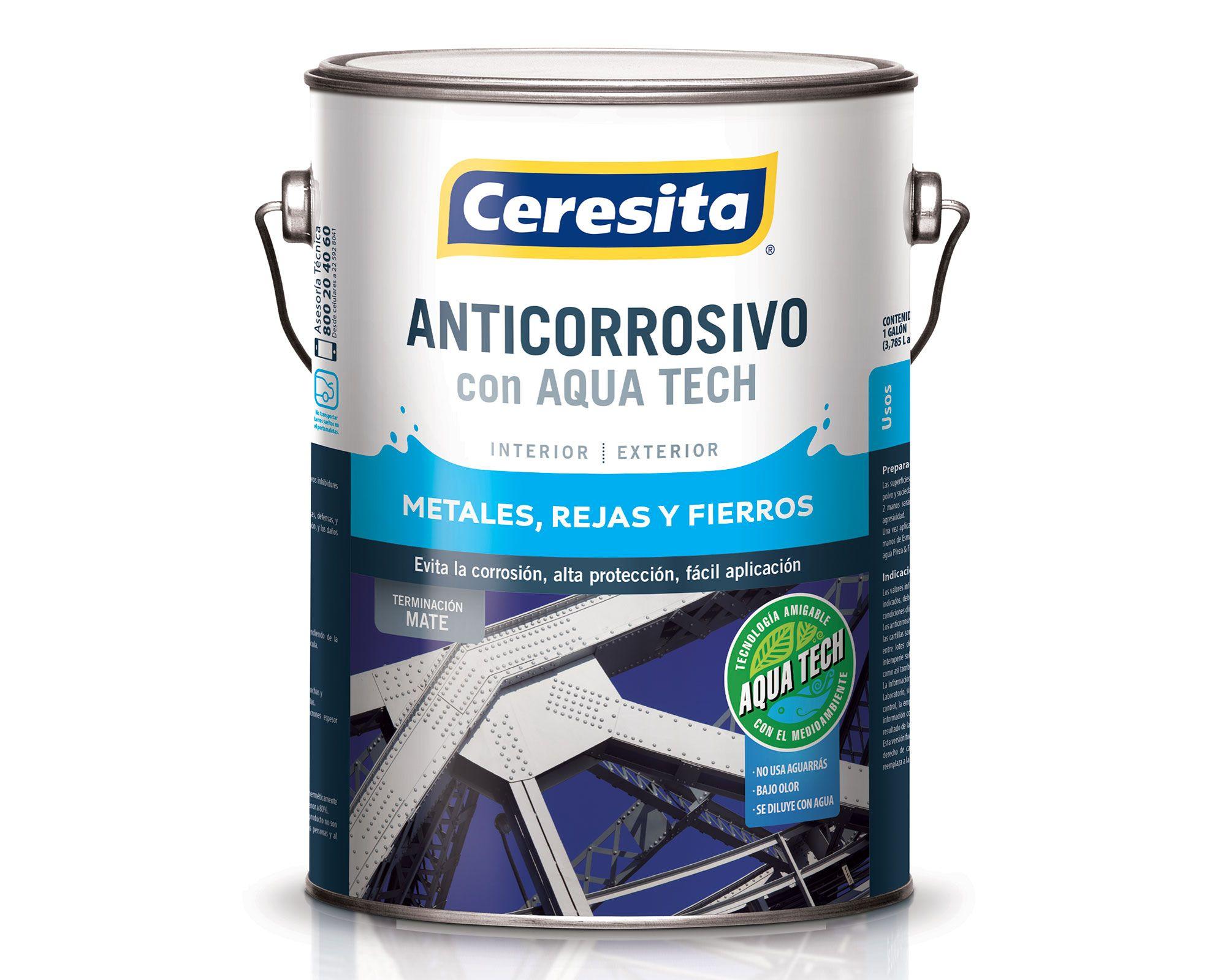 Anticorrosivo 1 galón Aqua Tech rojo colonial mate Ceresita-0