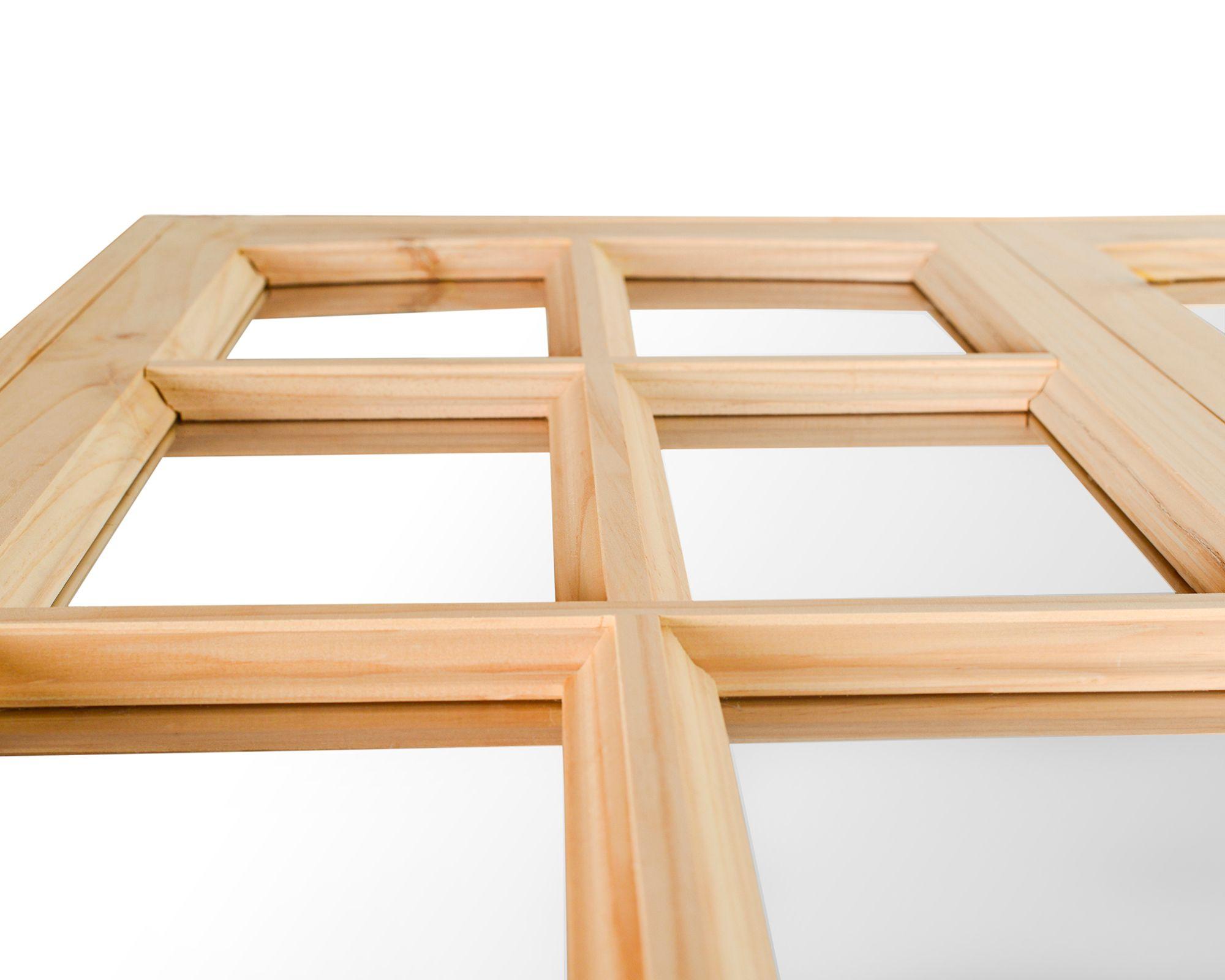 Ventana Madera 100x100 cm Pino Radiata-5