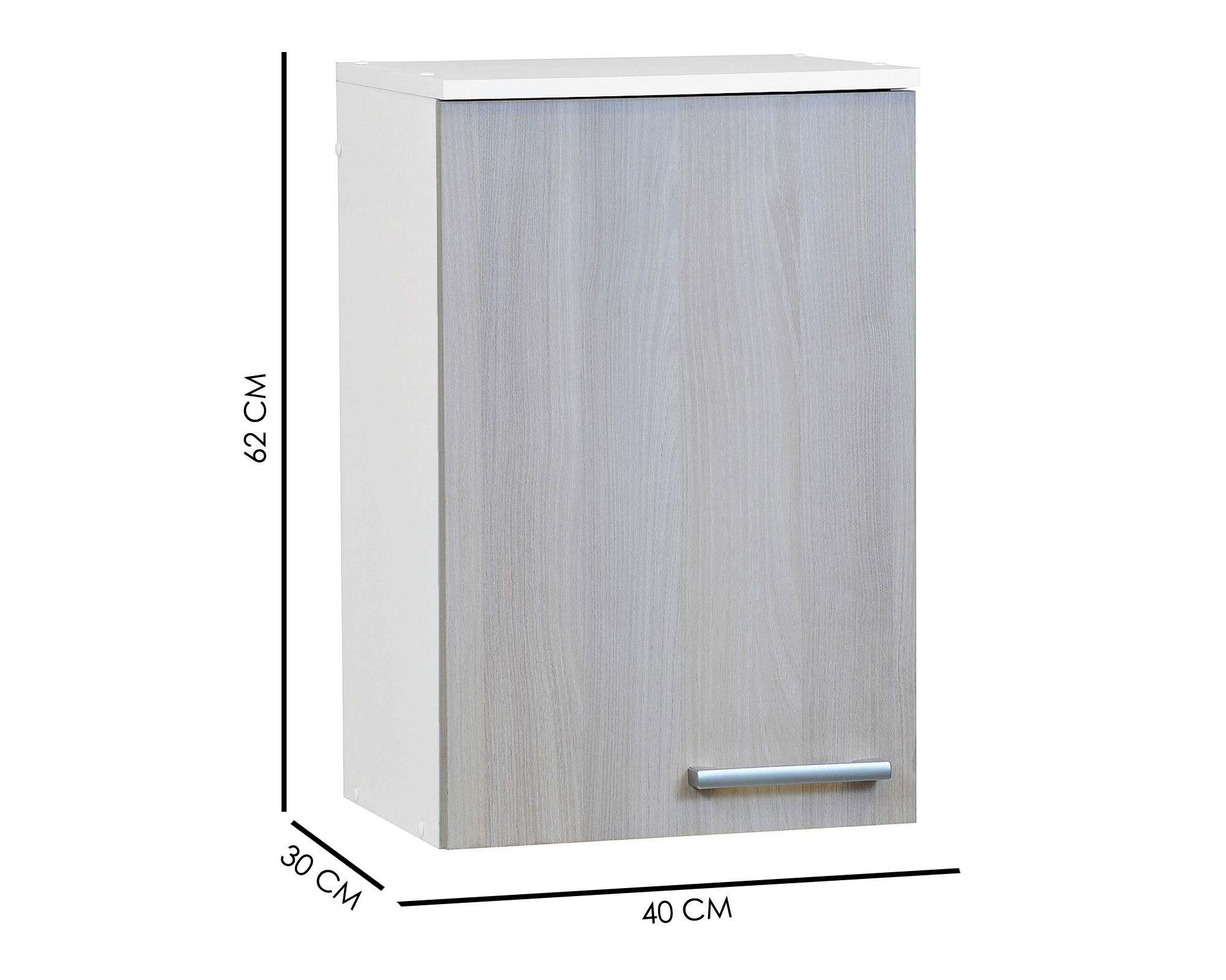 Mueble mural 40 cm blanco/acacia Mobikit-3