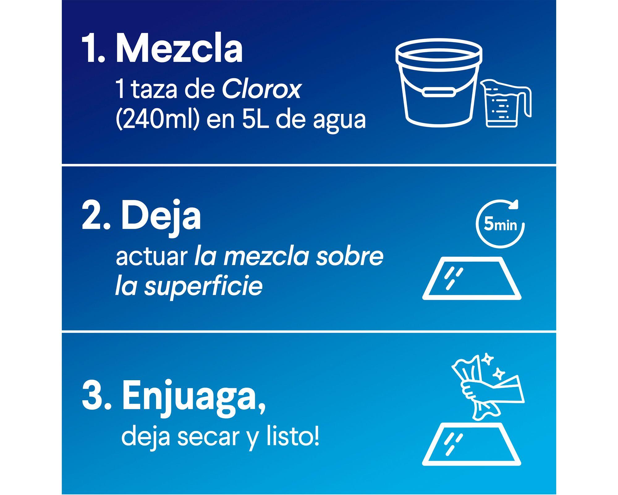 Cloro 4 litros tradicional Clorox-3