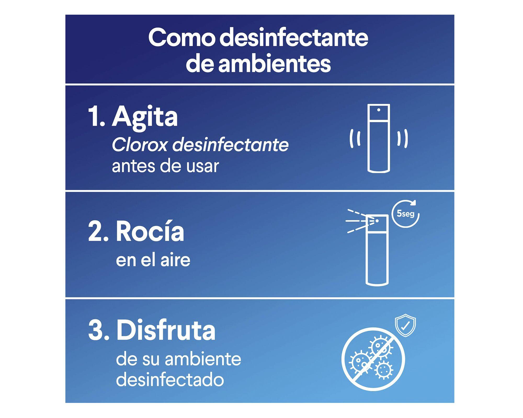 Limpiador dual spray 332 ml azul Clorox-2