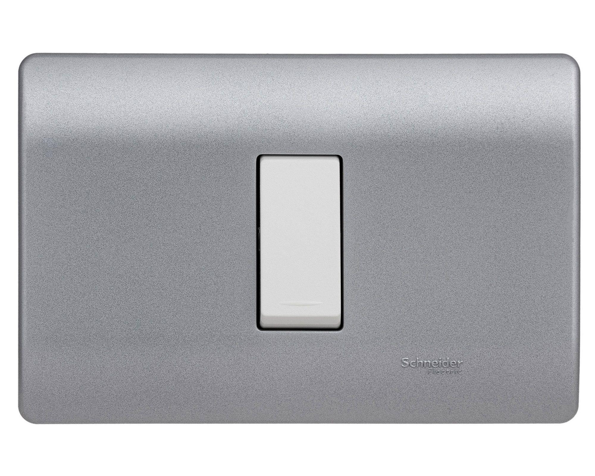 Placa armada interruptor 16A 9/12 Génesis lien Schneider-0