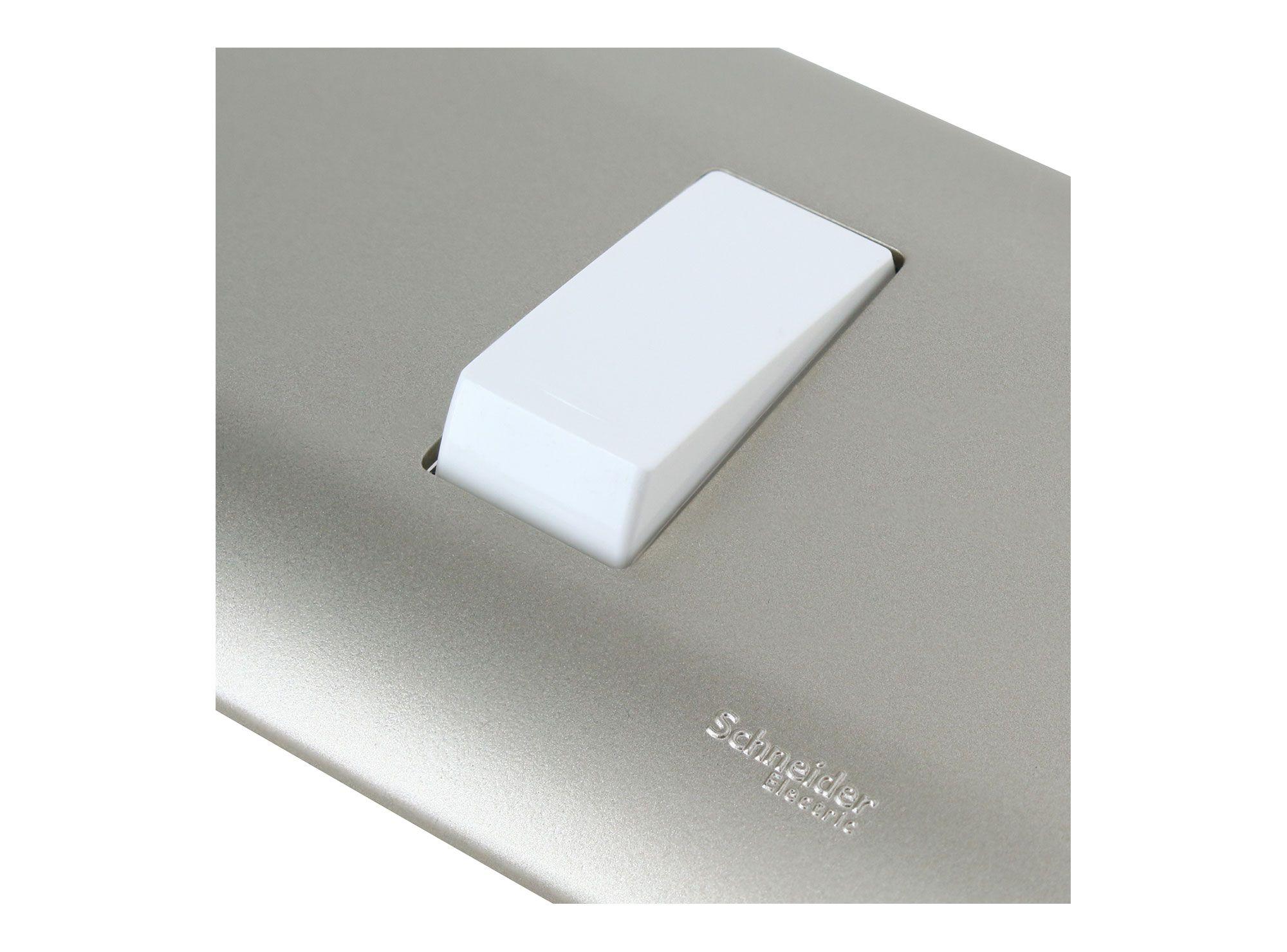 Placa armada interruptor 9/12 Génesis millan Schneider-3
