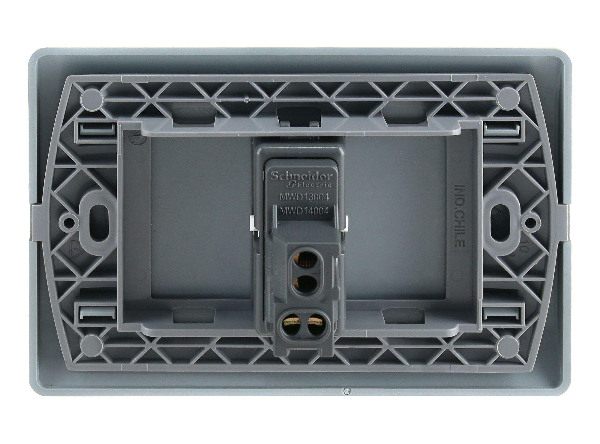 Placa armada interruptor 9/12 Génesis millan Schneider-2