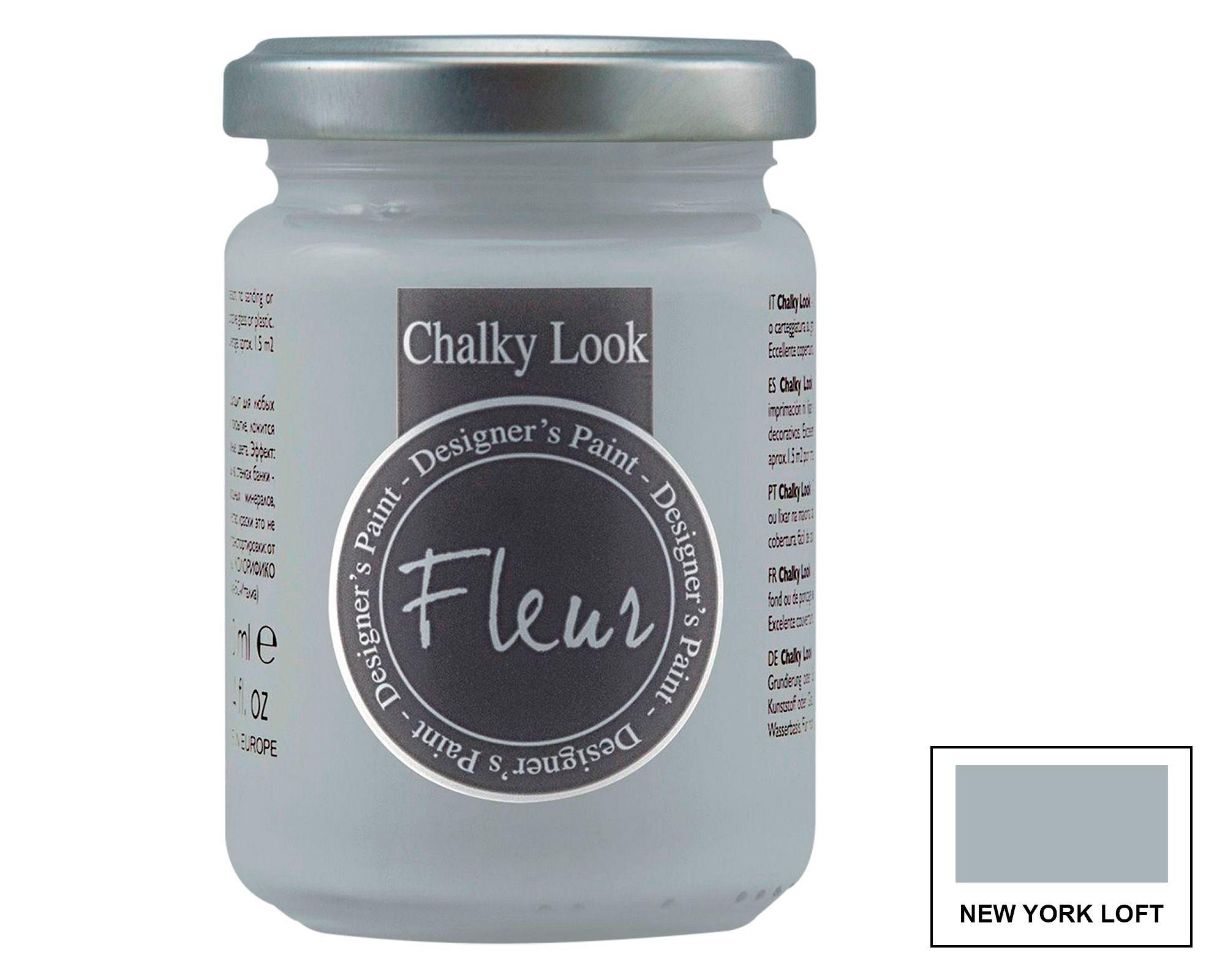 Pintura 130 ml Chalky look New York loft mate Fleur-0
