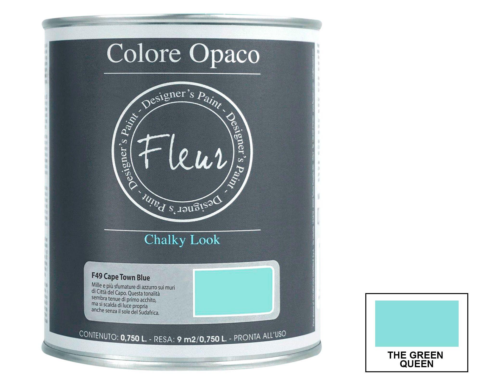 Pintura 750 ml Chalky look cape town blue mate Fleur-2