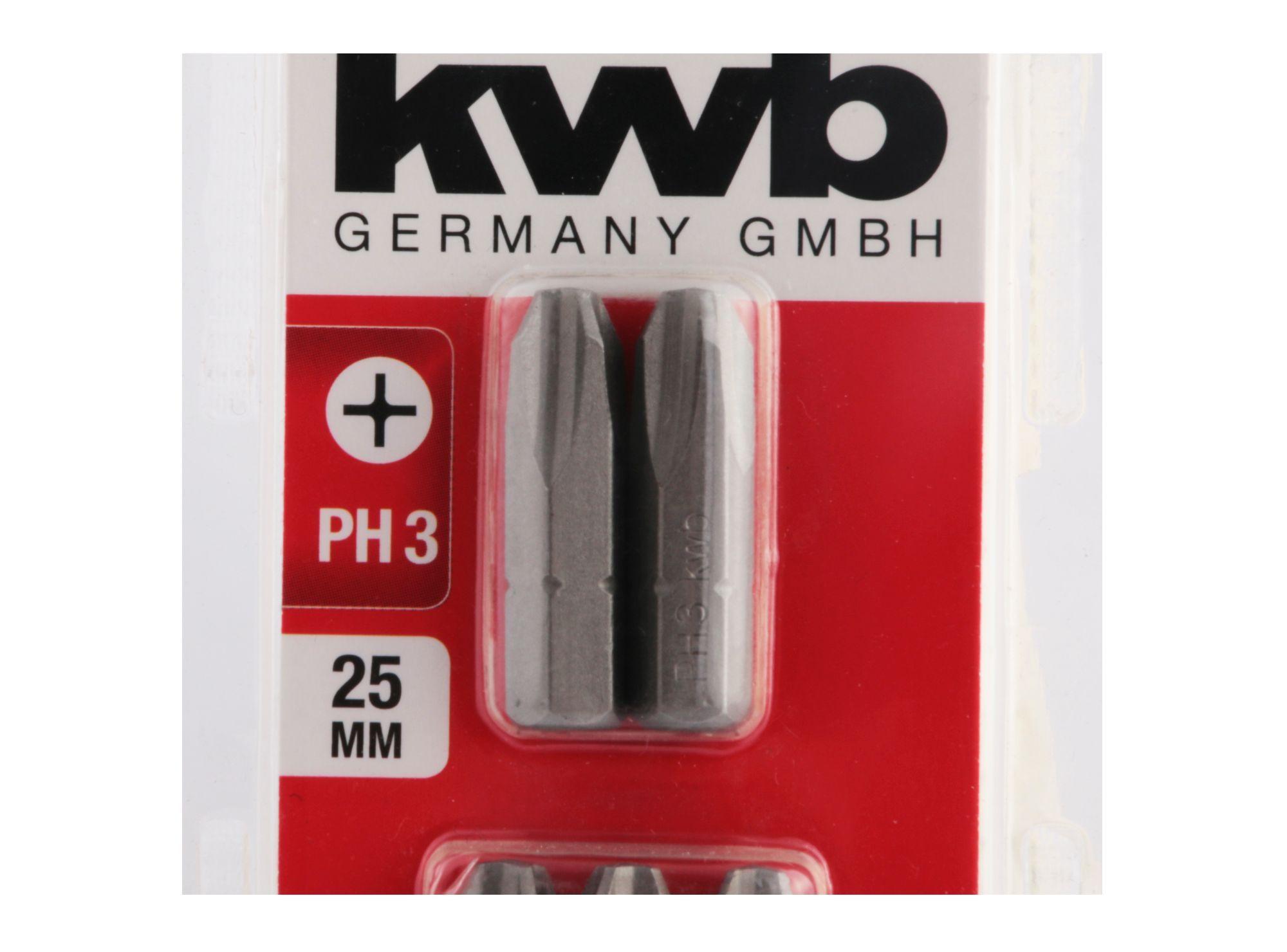 Punta phillips PH2 23 mm 5 unidades KWB-2